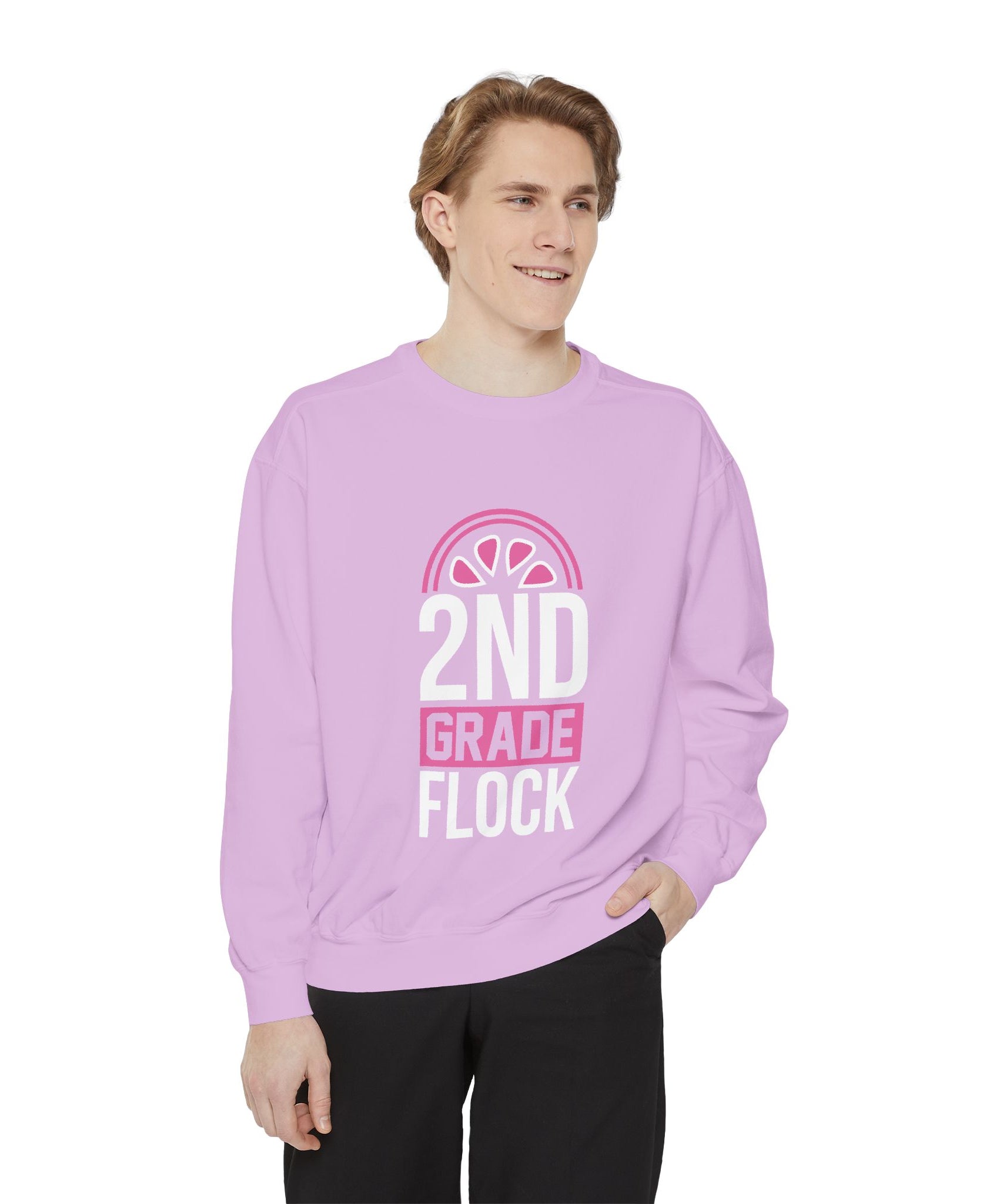 Unisex 2nd Grade Flock Sweatshirt | Perfect for Teachers, Back to School, Classroom, Gift for Kids, Cozy Style