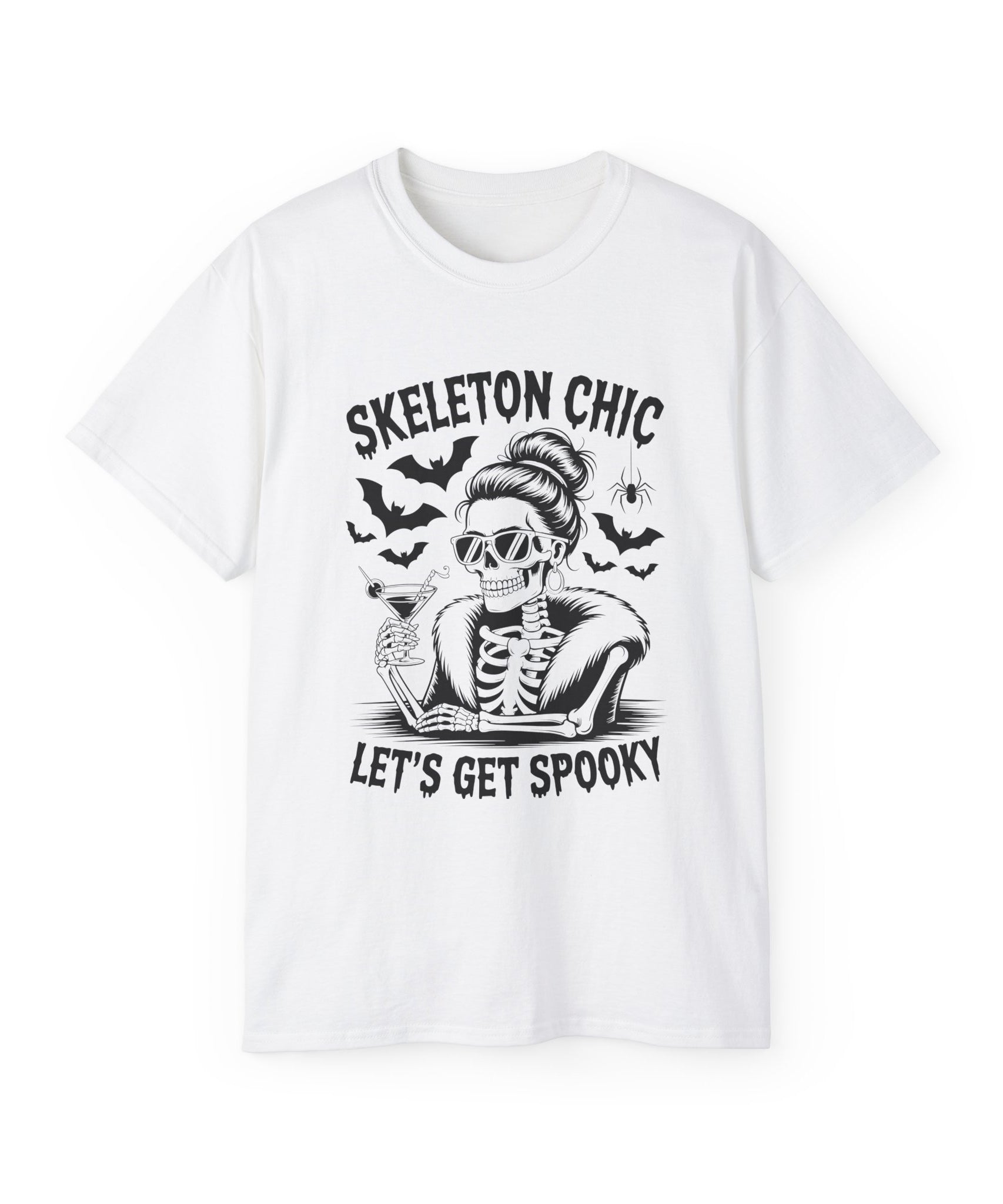 Vintage Rock Skeleton Halloween Shirt | Gallory Hive