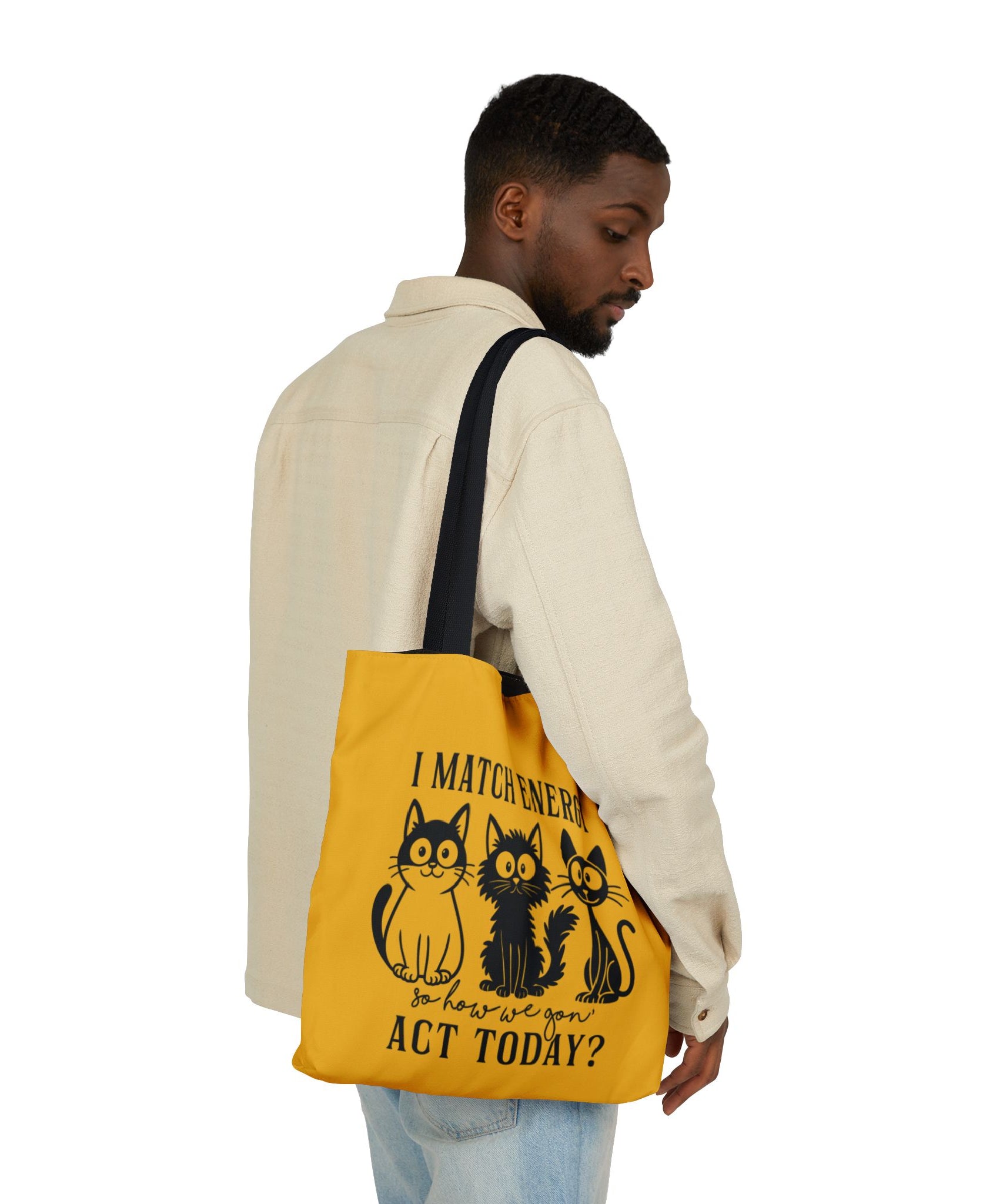 Cute Yellow Canvas Tote – Reusable Bag
