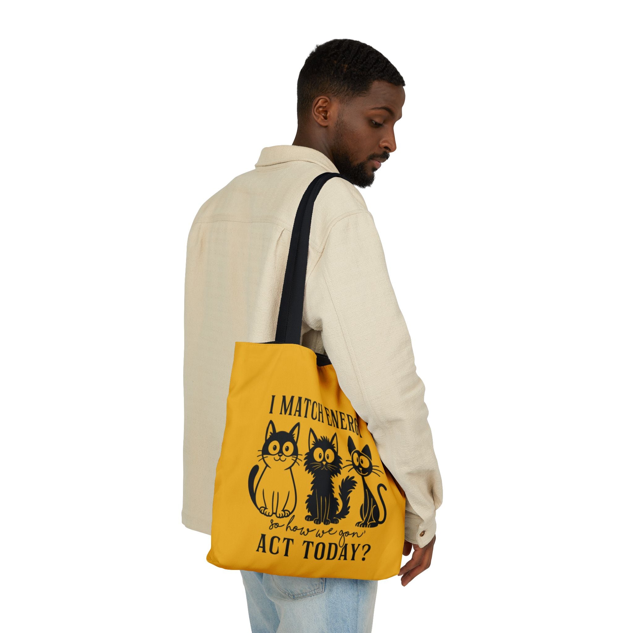 Cute Yellow Canvas Tote – Reusable Bag