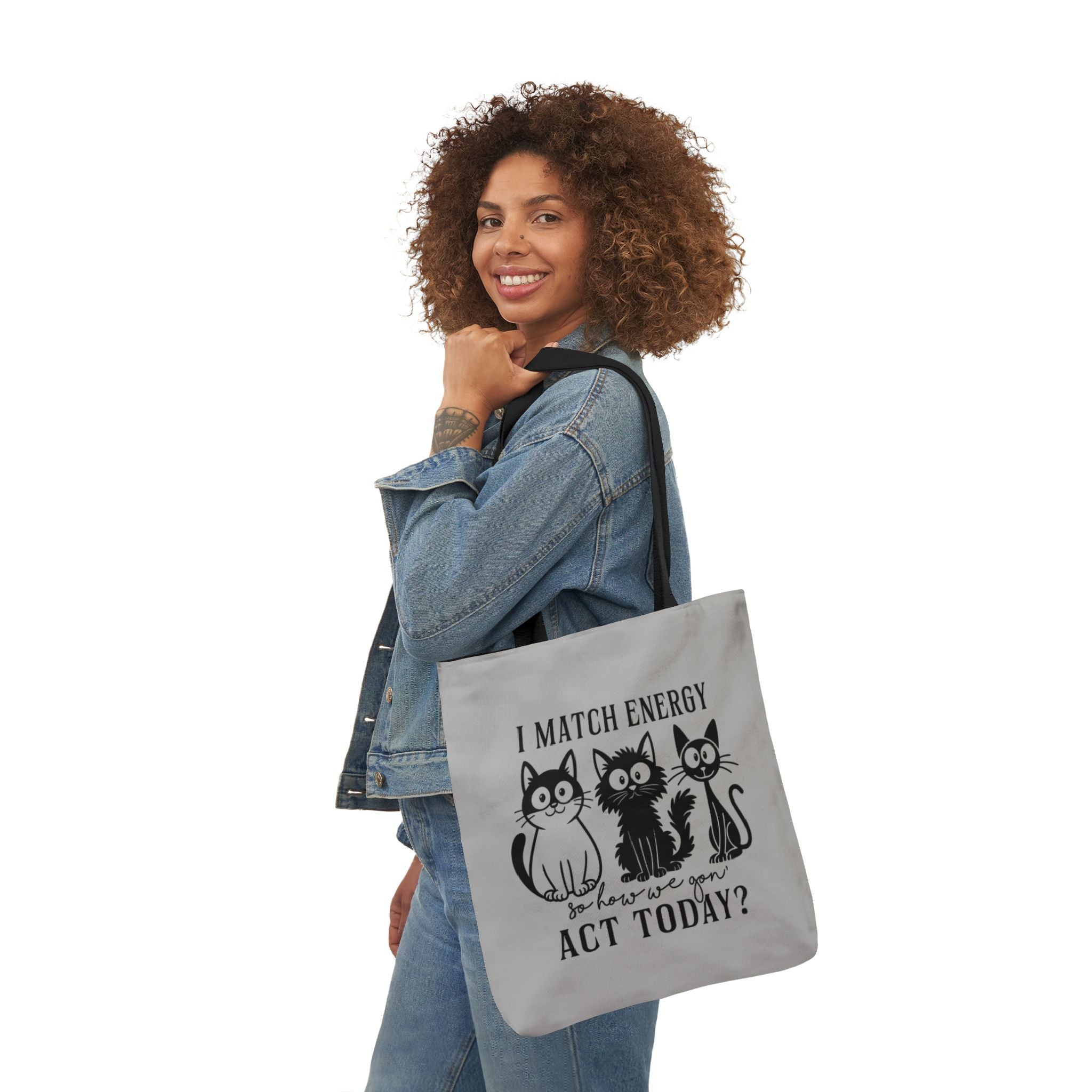 Gift for Cat Lovers – Light Grey Tote Bag
