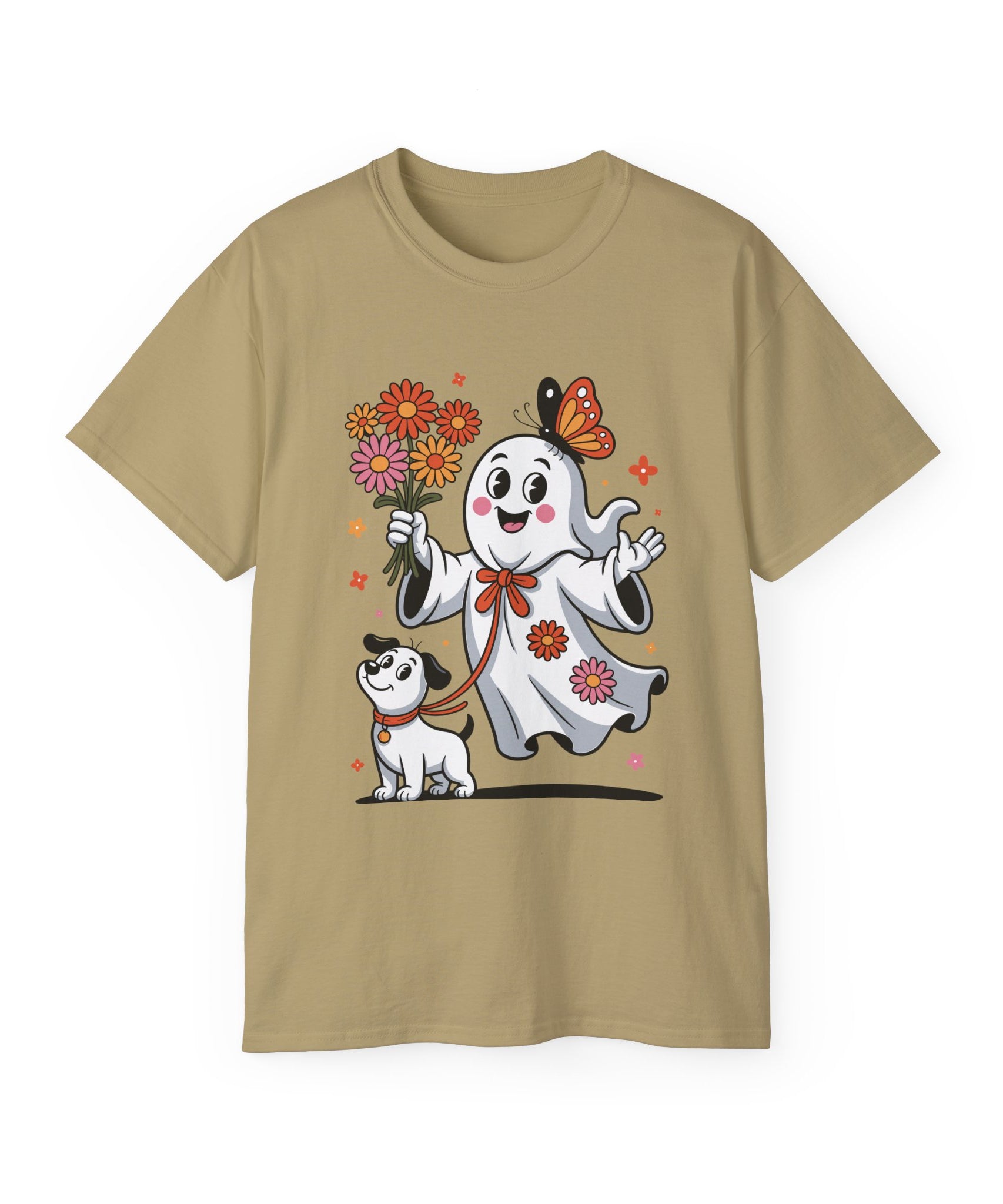 Halloween Ghost Dog Tee - Adorable Design