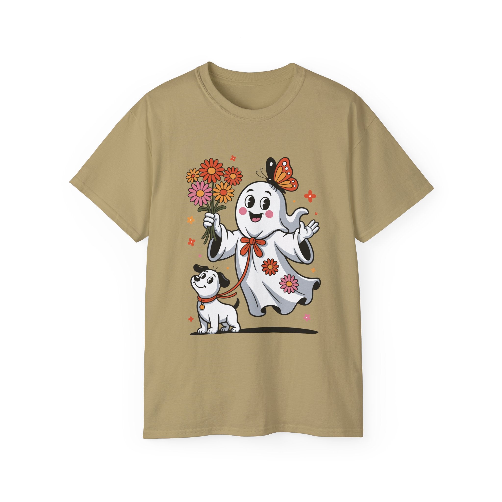 Halloween Ghost Dog Tee - Adorable Design