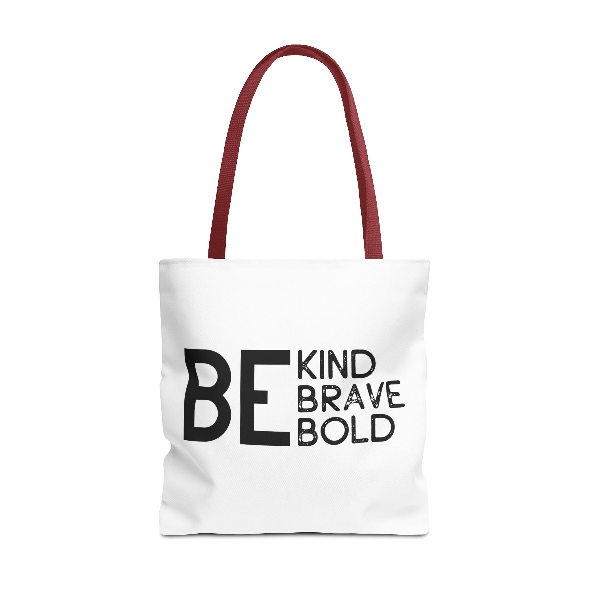 Inspirational Tote Bag - Be Kind Brave Bold - Eco-Friendly Carryall