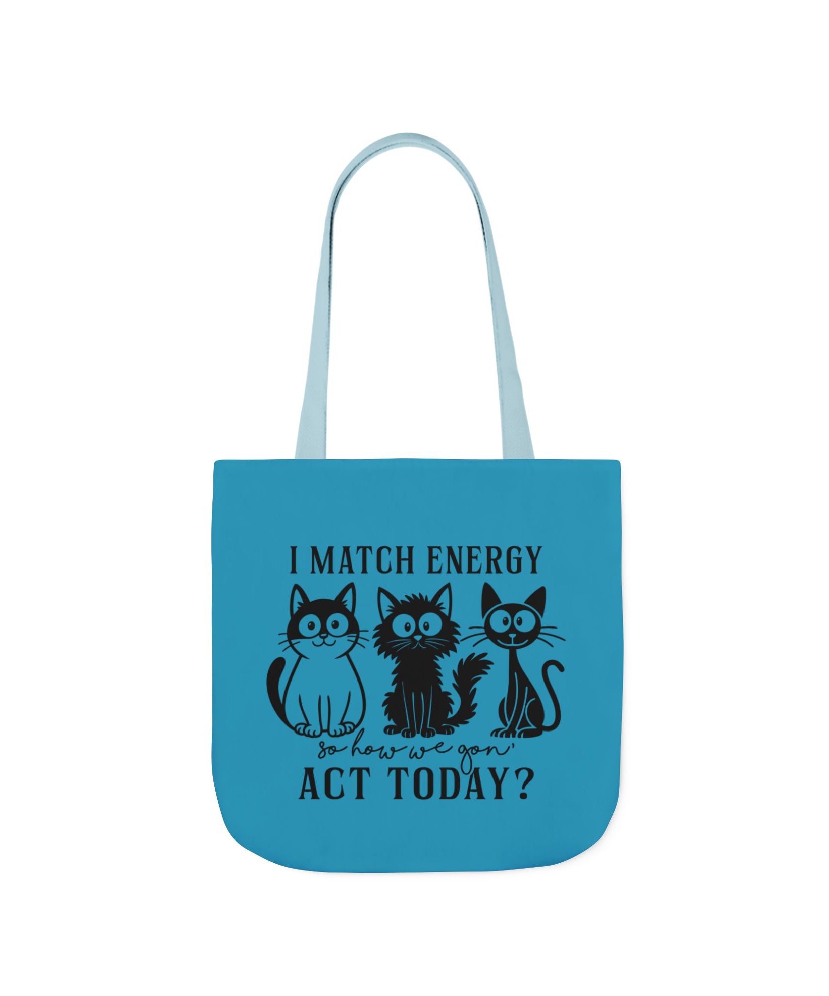 Cute Turquoise Canvas Tote – Reusable Bag