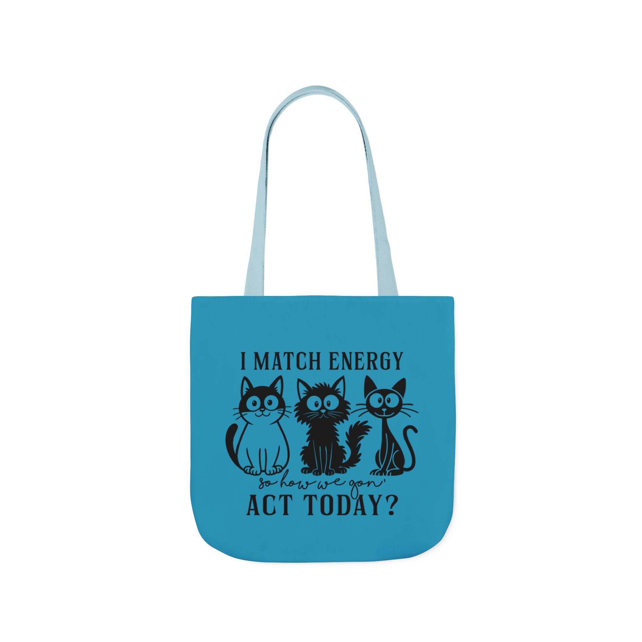 Cute Turquoise Canvas Tote – Reusable Bag