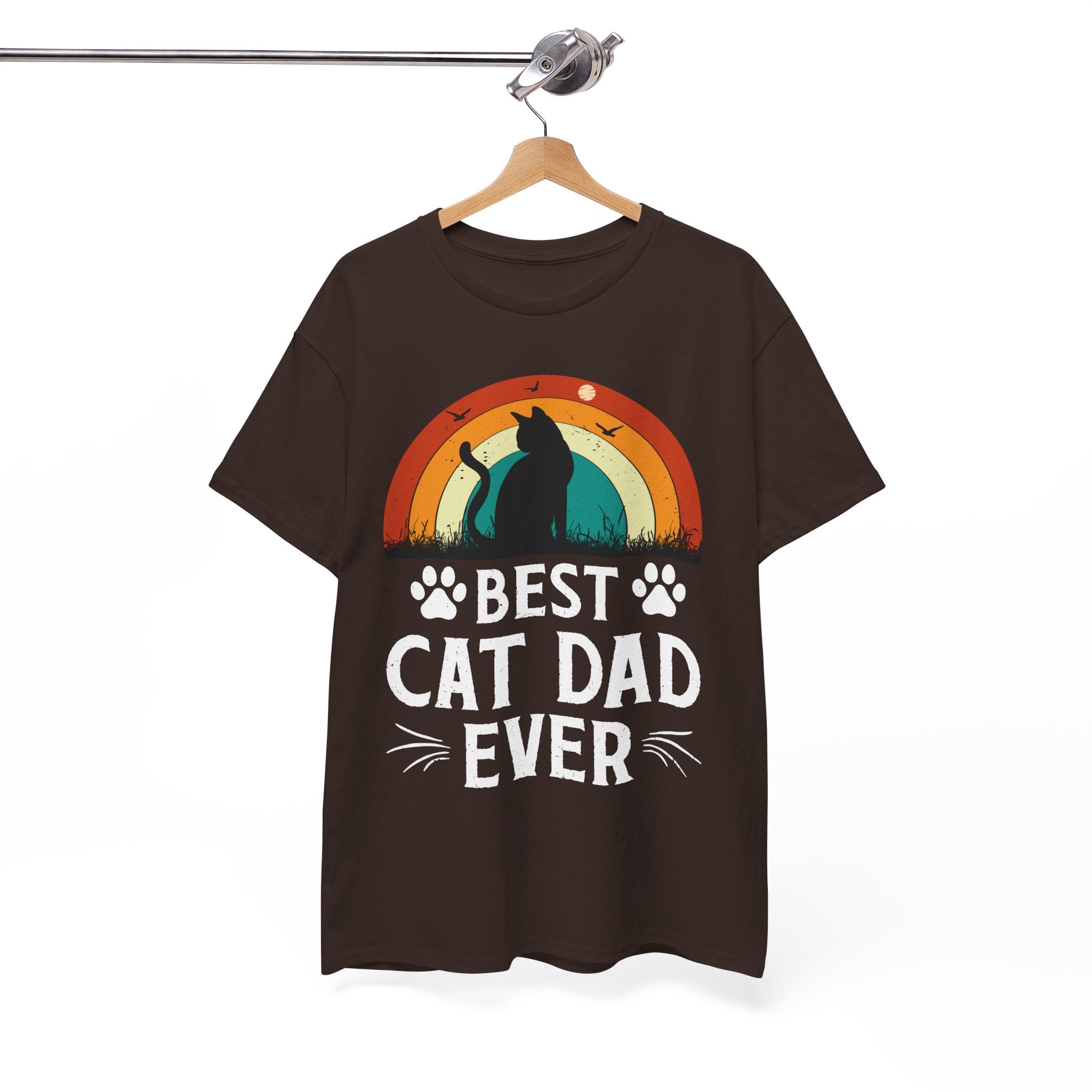 Best Cat Dad Ever T-Shirt Retro | Gallory Hive