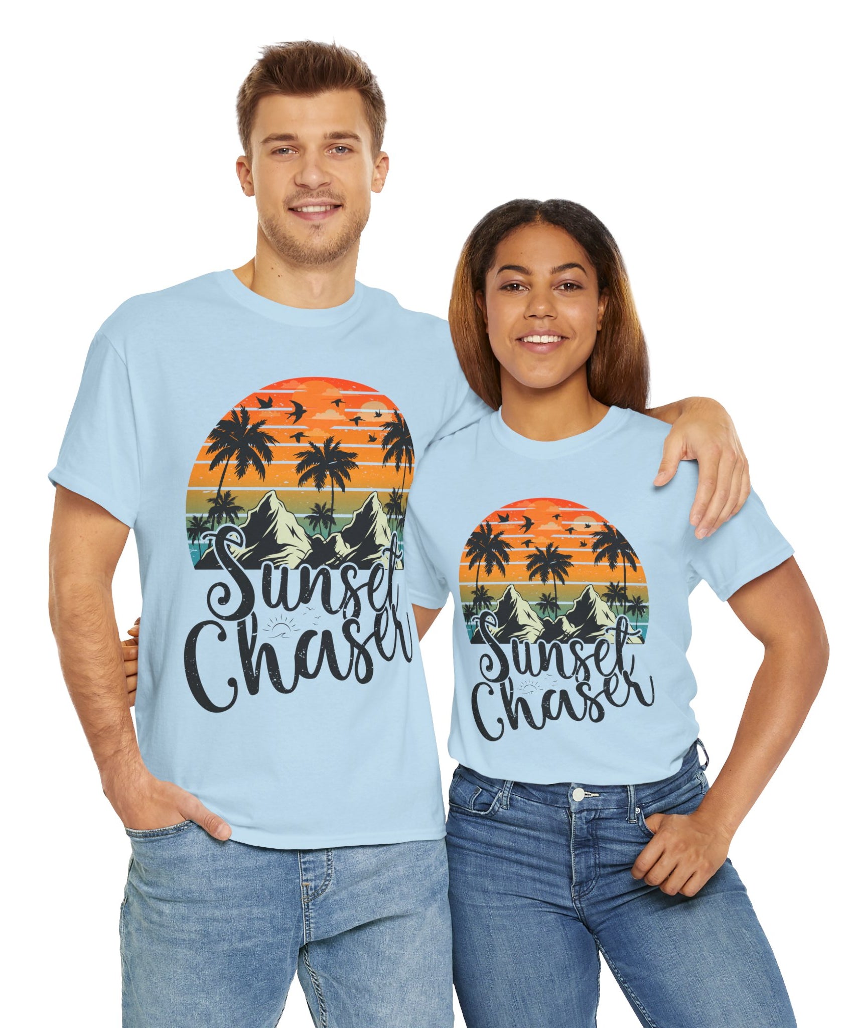 Sunset Surf Tee – Tropical & Mountain Vibes
