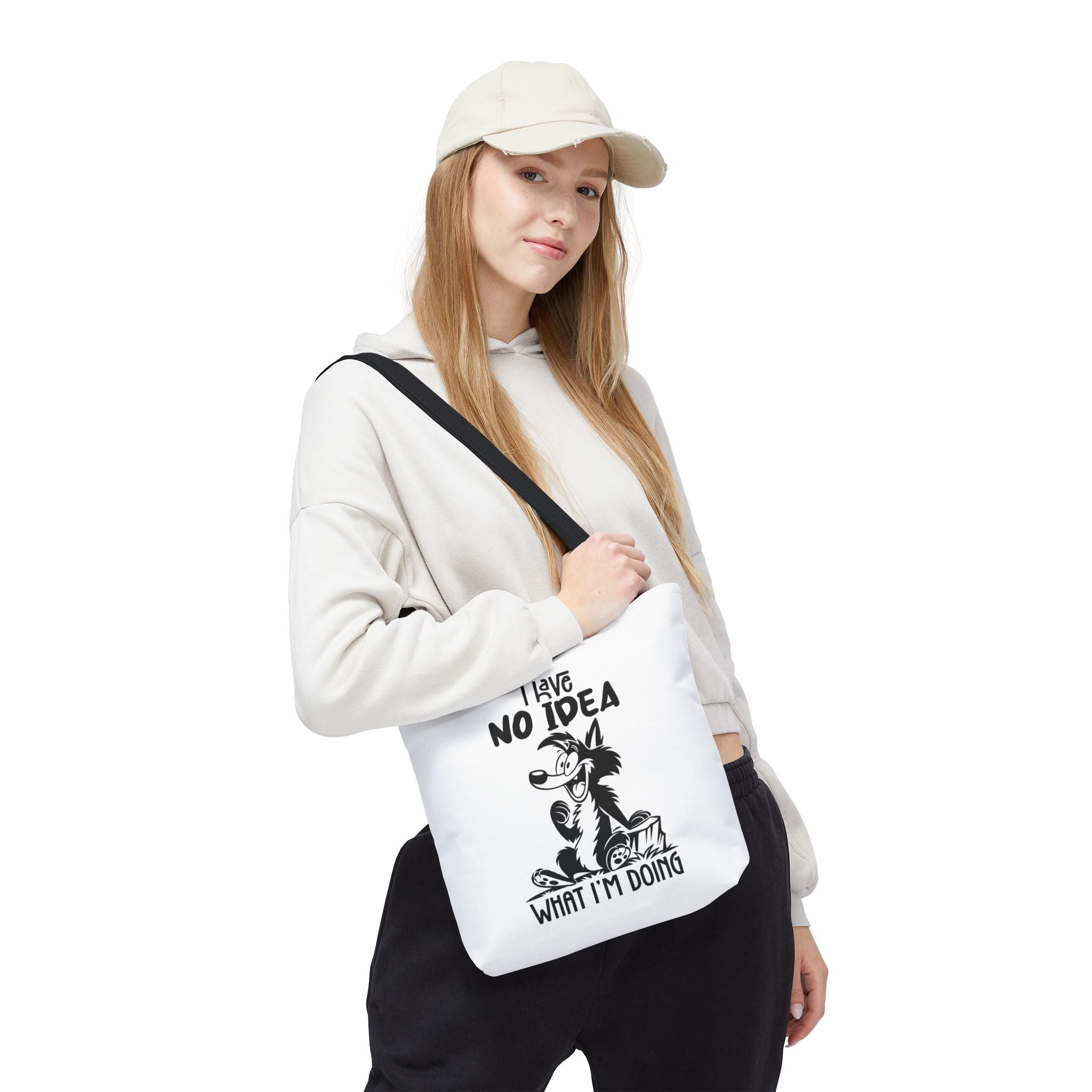 Inspirational Tote Bag - I Love No Idea What I'm Doing - Eco-Friendly Carryall