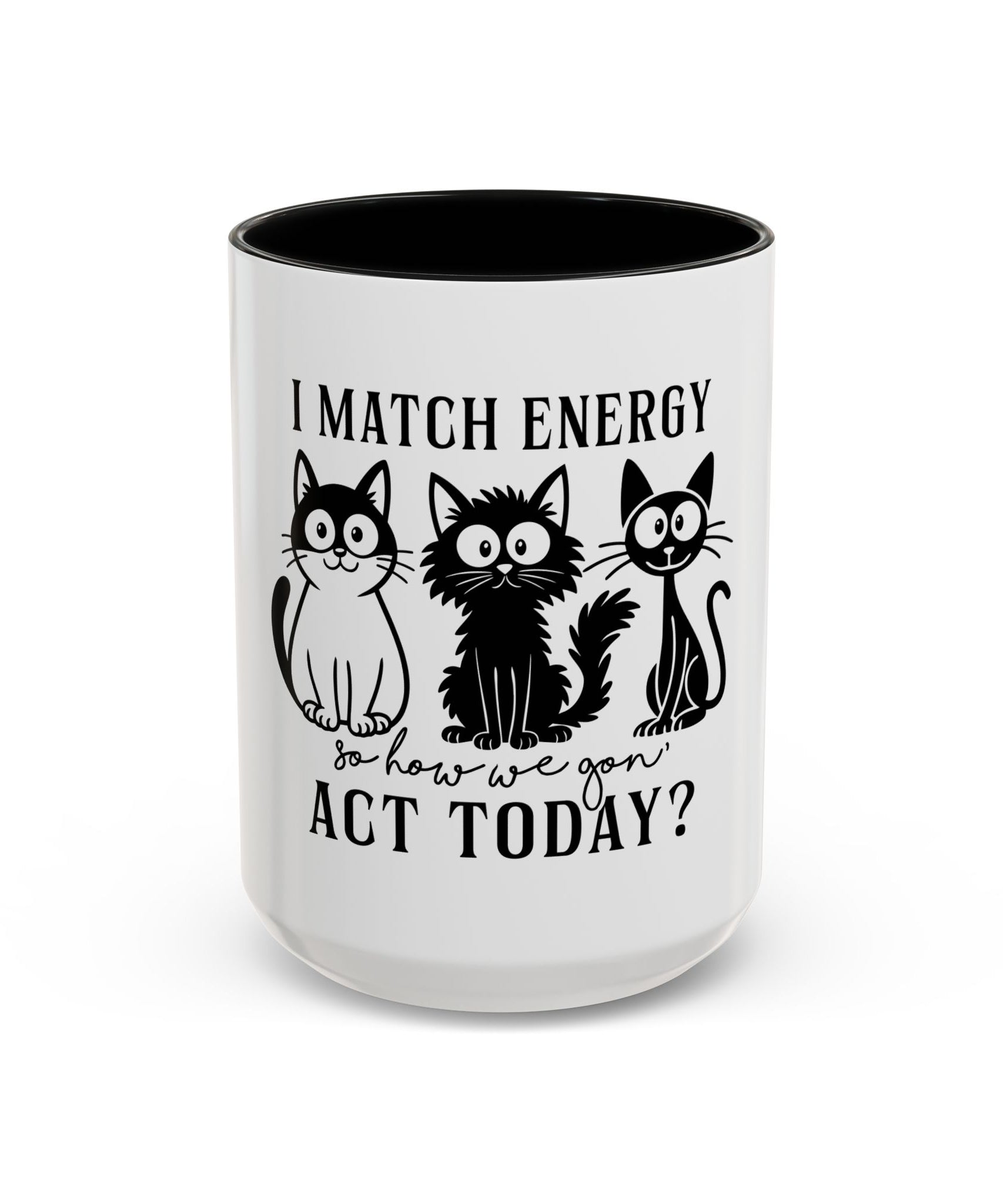 Quirky Cat Coffee Mug, Fun Kitty Mug for Cat Lovers, Gift for Pet Owners, Unique Cat-Themed Drinkware, Cute Cat Lover Present