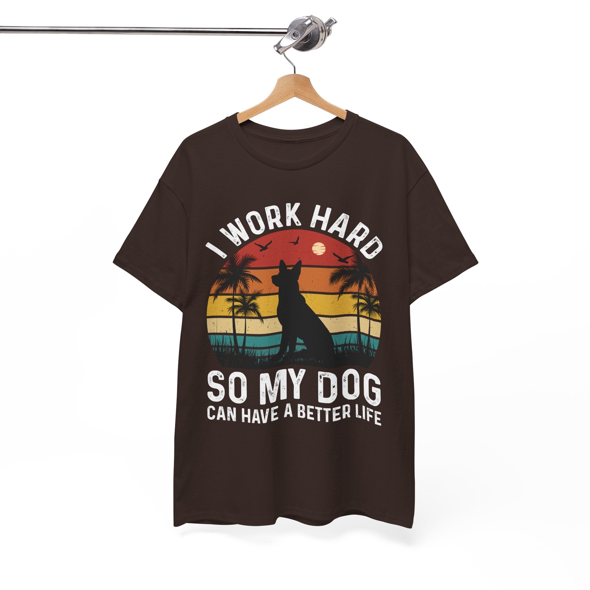 Retro Dog Lover Tee - Work Hard for My Pet | Gallory Hive