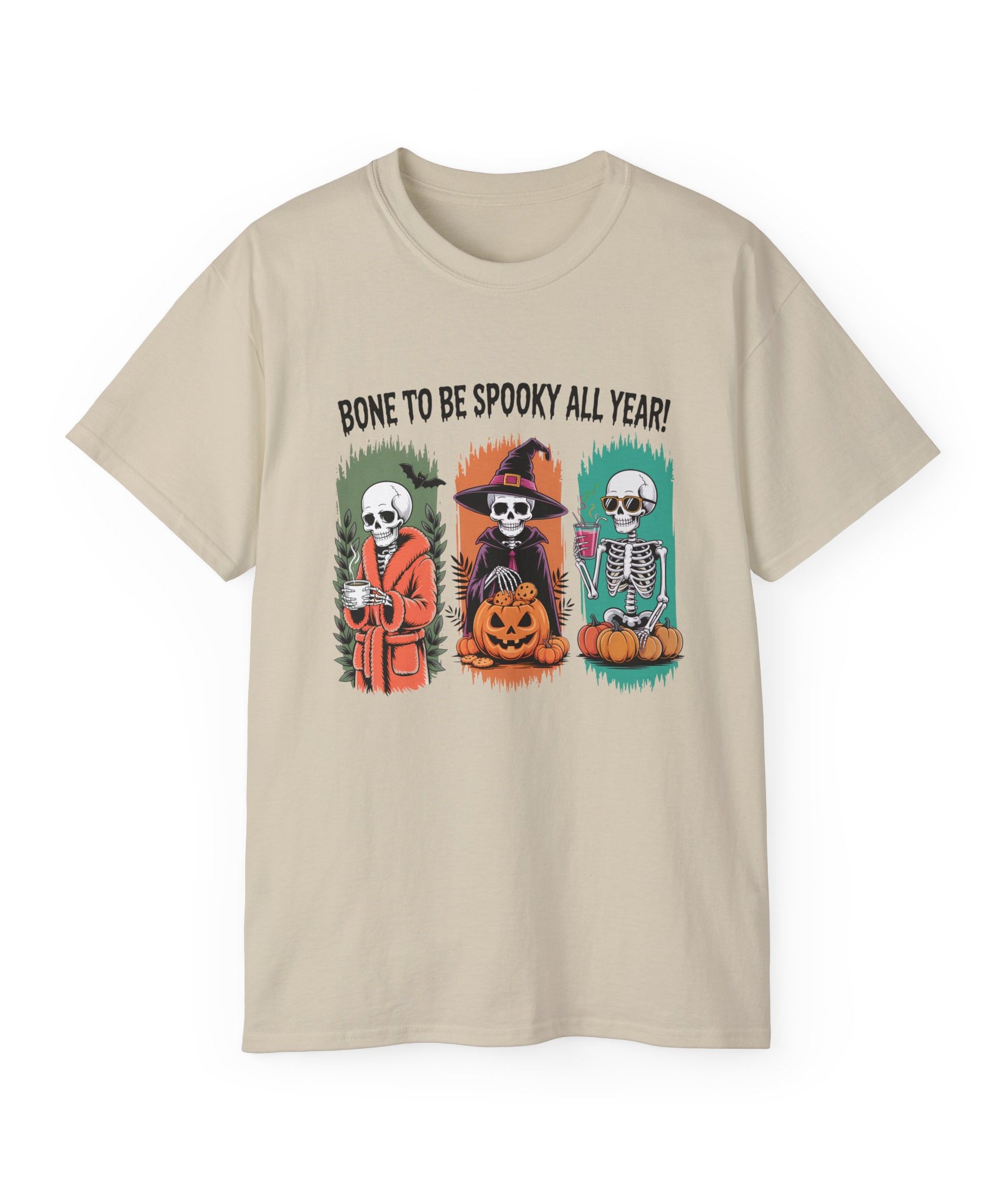 Spooky All Year Skeleton Halloween Tee | Gallory Hive