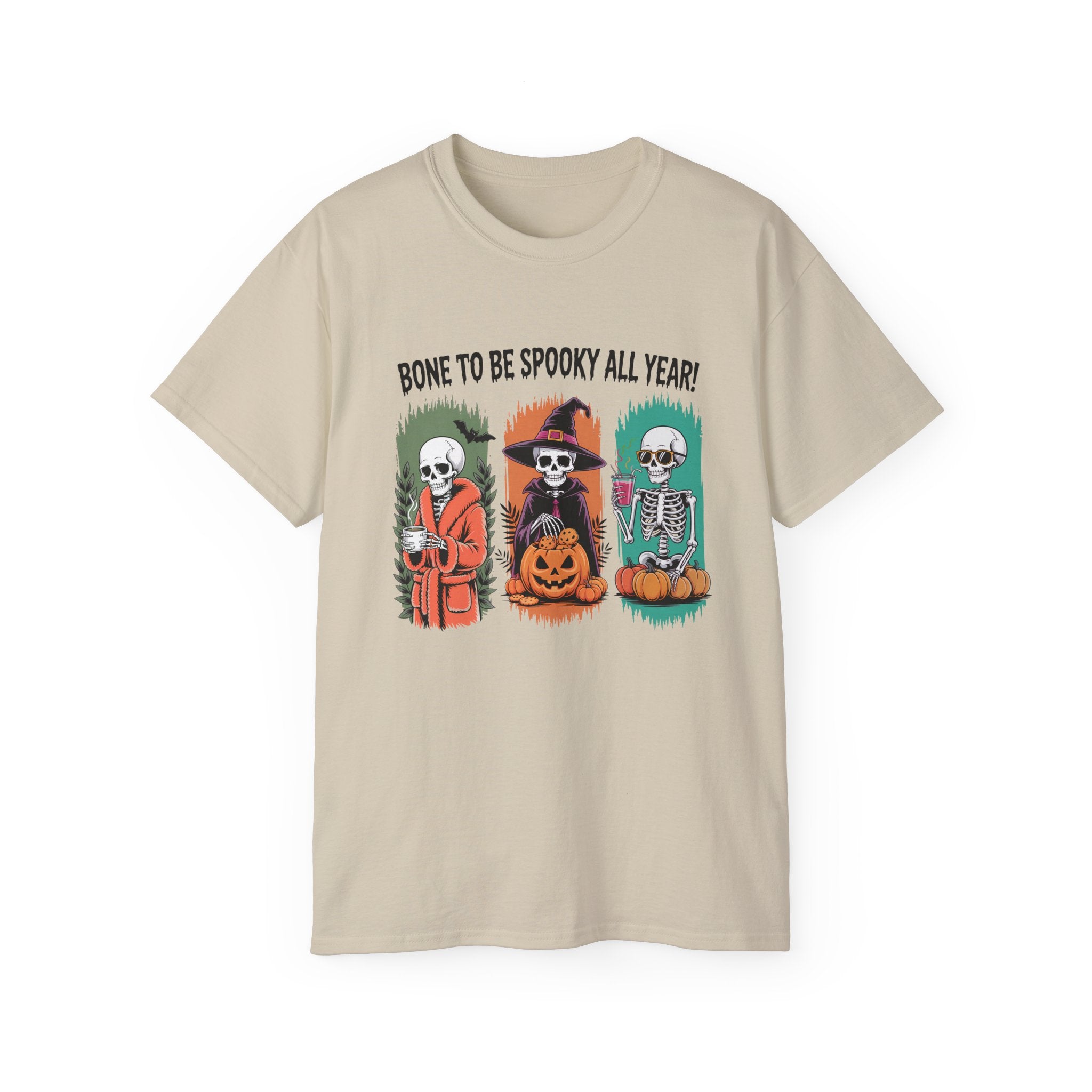 Spooky All Year Skeleton Halloween Tee | Gallory Hive