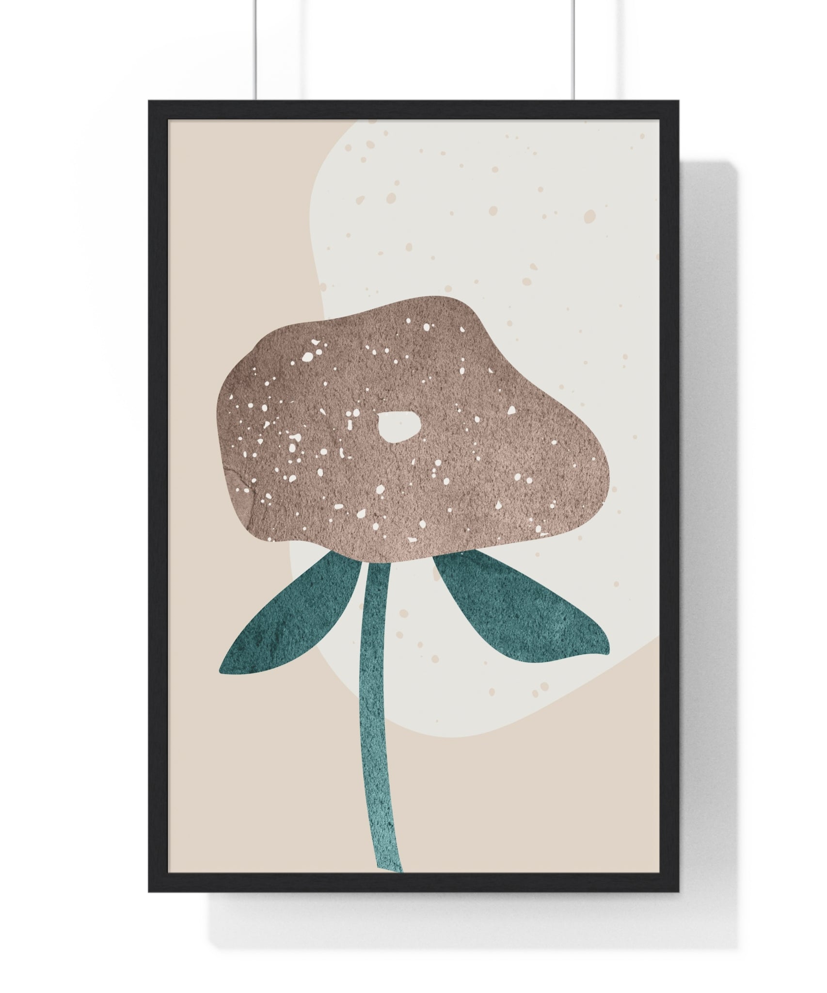 Stylish Modern Botanical Leaf Art on Premium Wooden Frames – Museum Matte Poster Prints