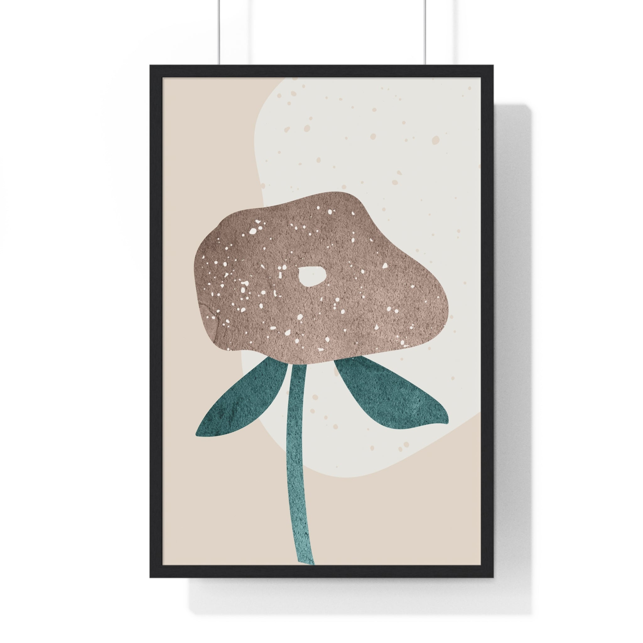 Stylish Modern Botanical Leaf Art on Premium Wooden Frames – Museum Matte Poster Prints
