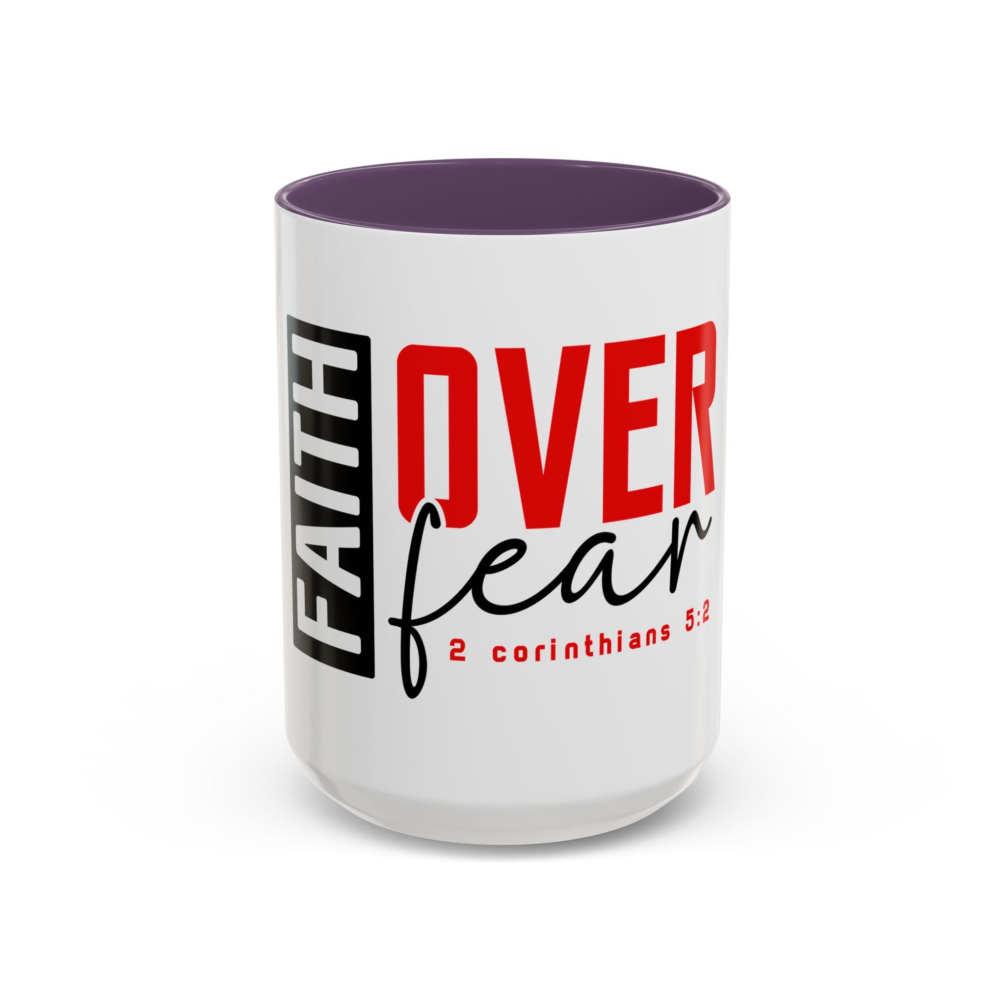 Faith Scripture Accent Coffee Mug | Gallory Hive
