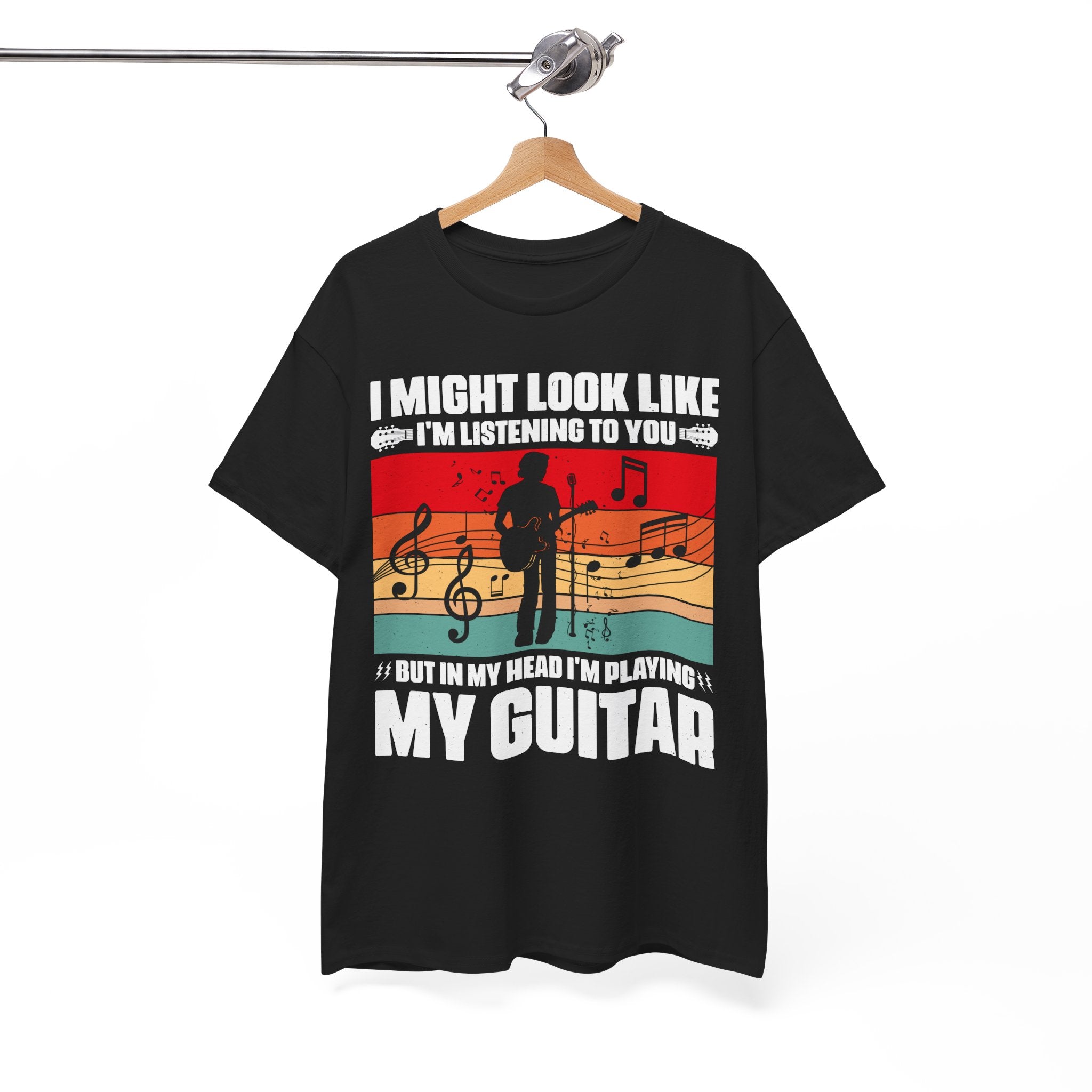 Retro Guitar Playing Mind T-Shirt | Gallory Hive