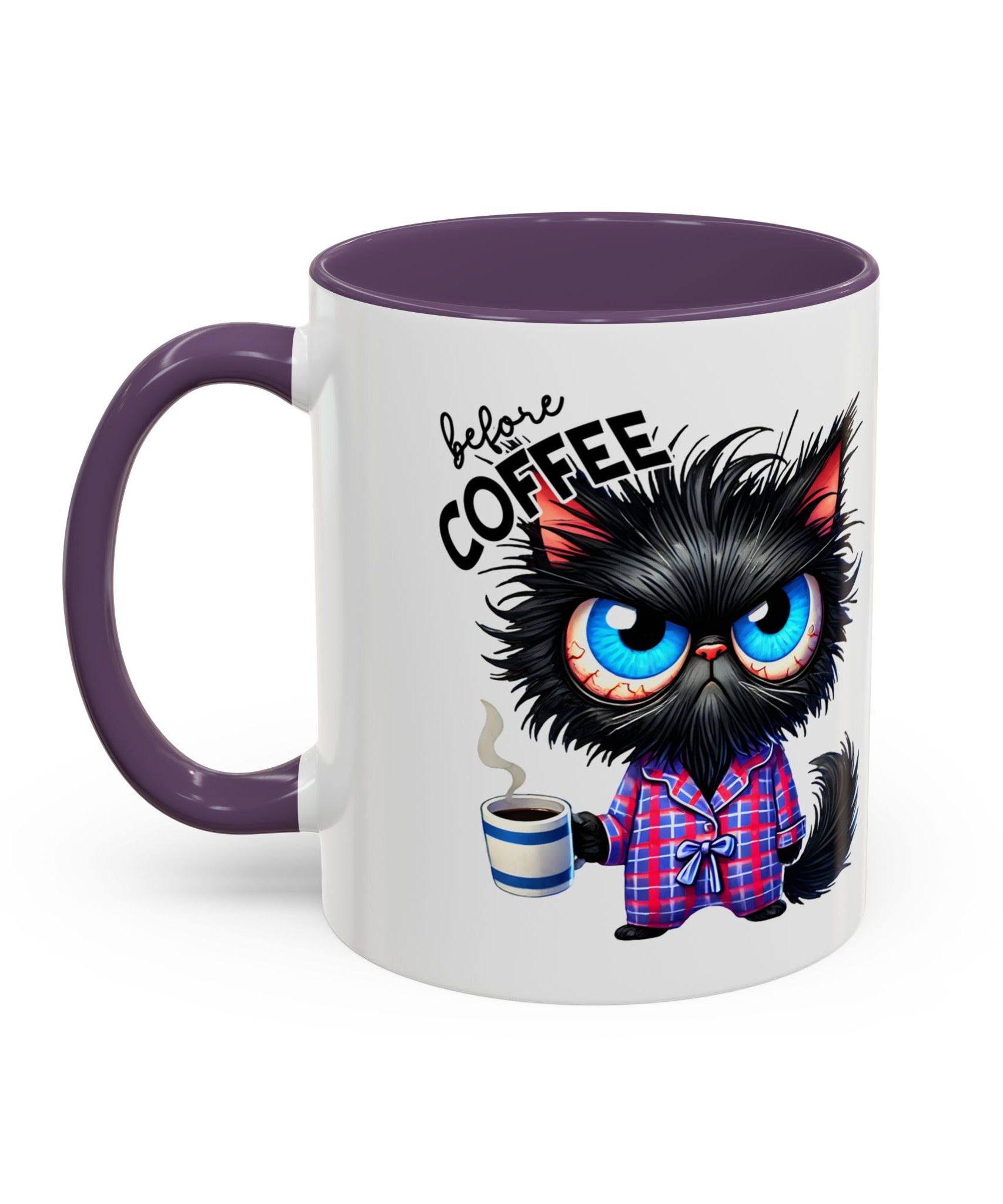 Cute Black Cat Accent Coffee Mug  Gallory Hive