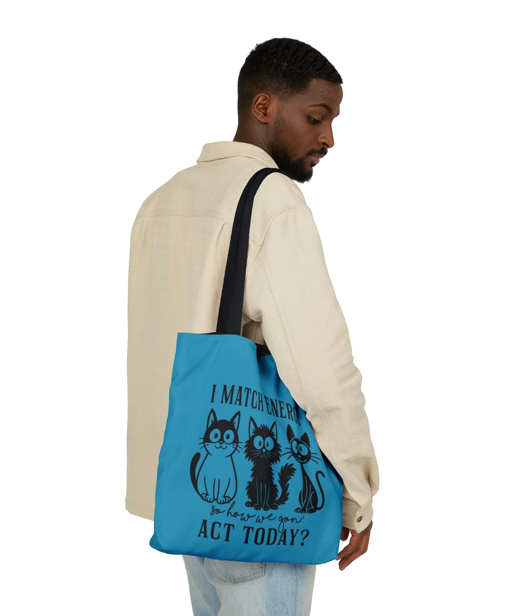 Cute Turquoise Canvas Tote – Reusable Bag