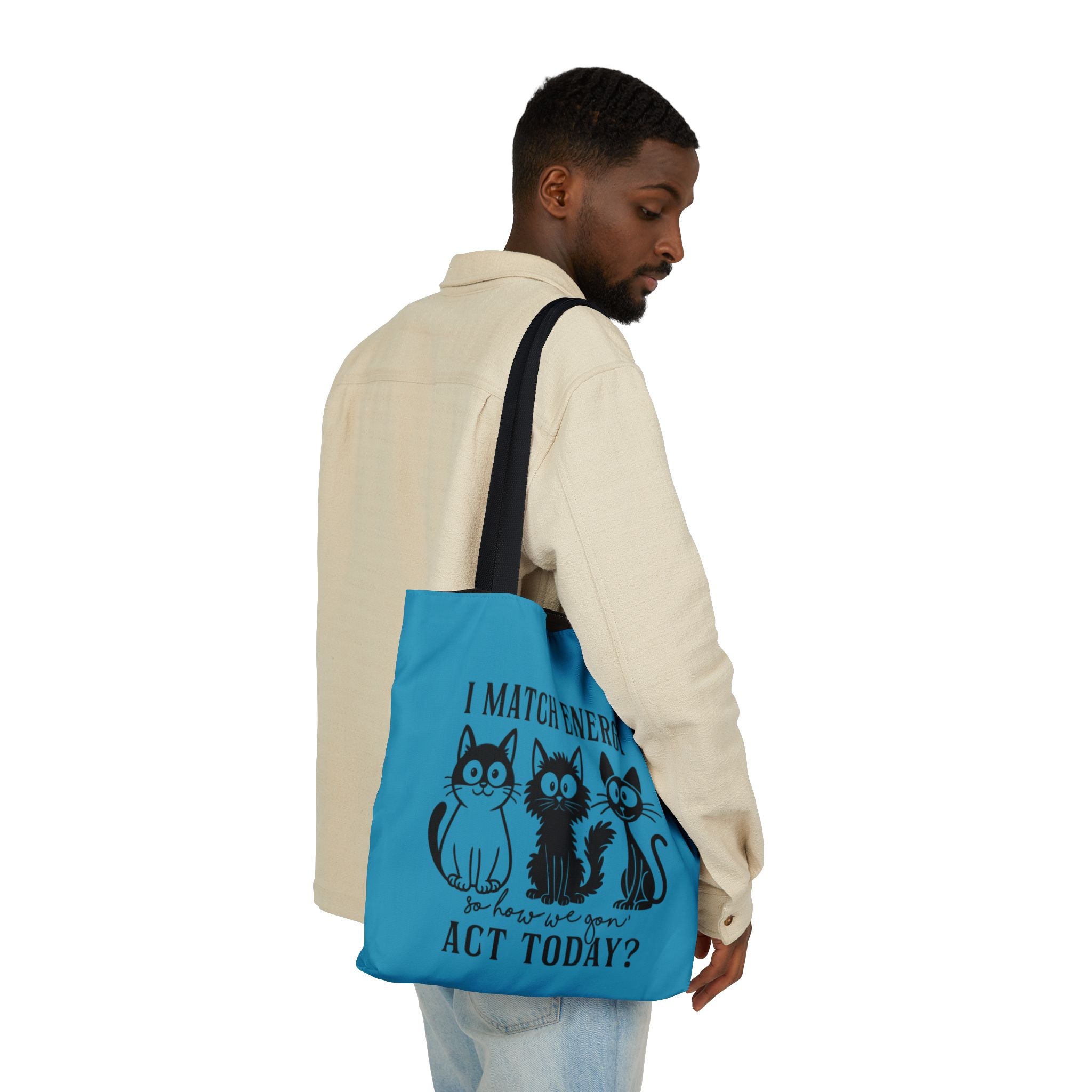Cute Turquoise Canvas Tote – Reusable Bag
