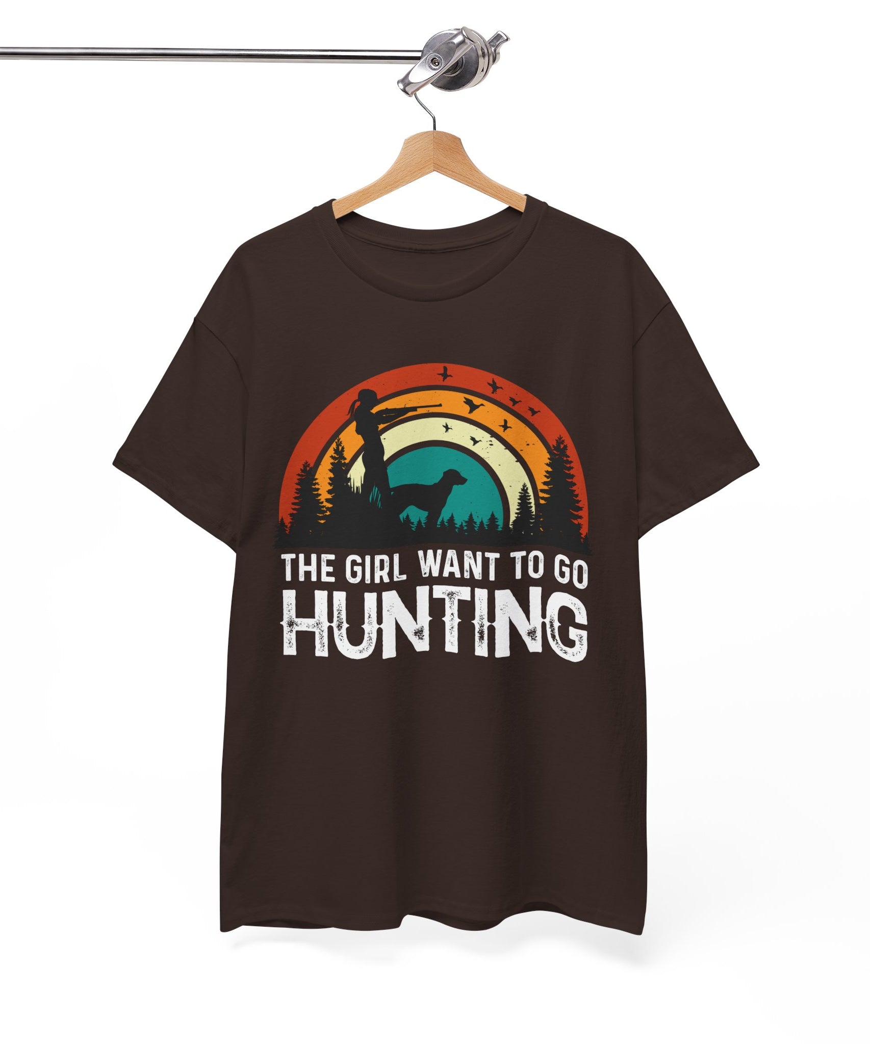 Retro Hunter Shirt – Birds & Pines