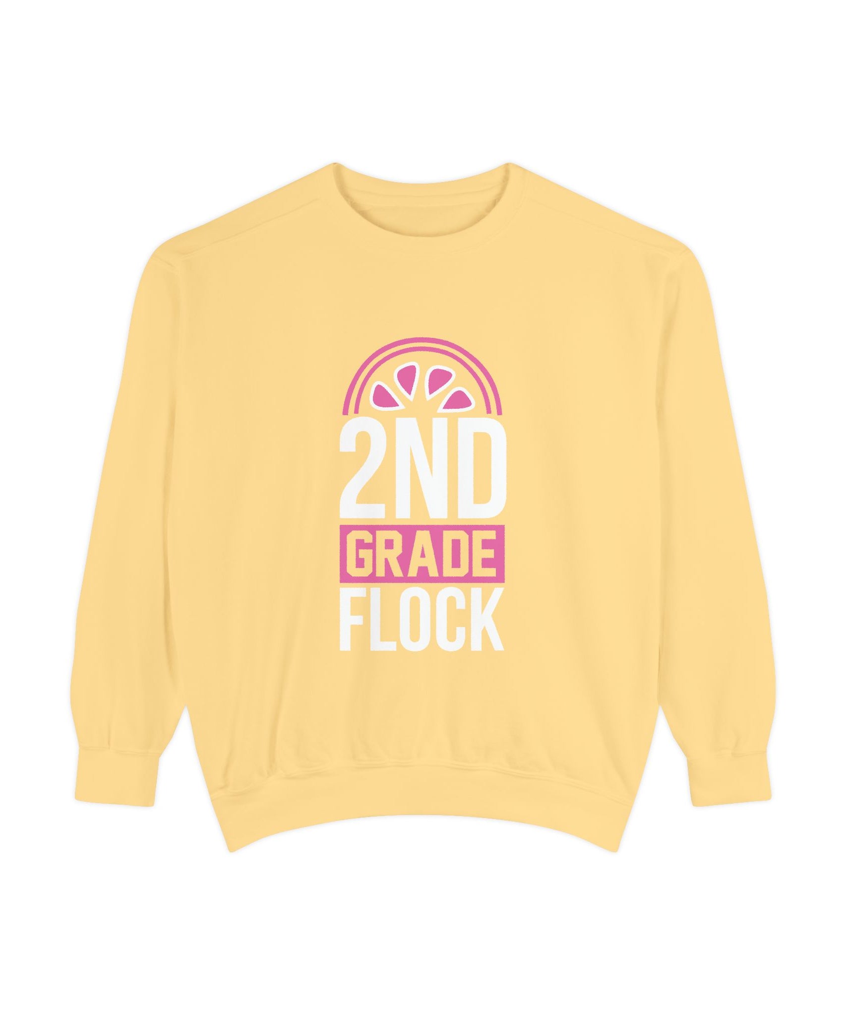 Unisex 2nd Grade Flock Sweatshirt | Perfect for Teachers, Back to School, Classroom, Gift for Kids, Cozy Style