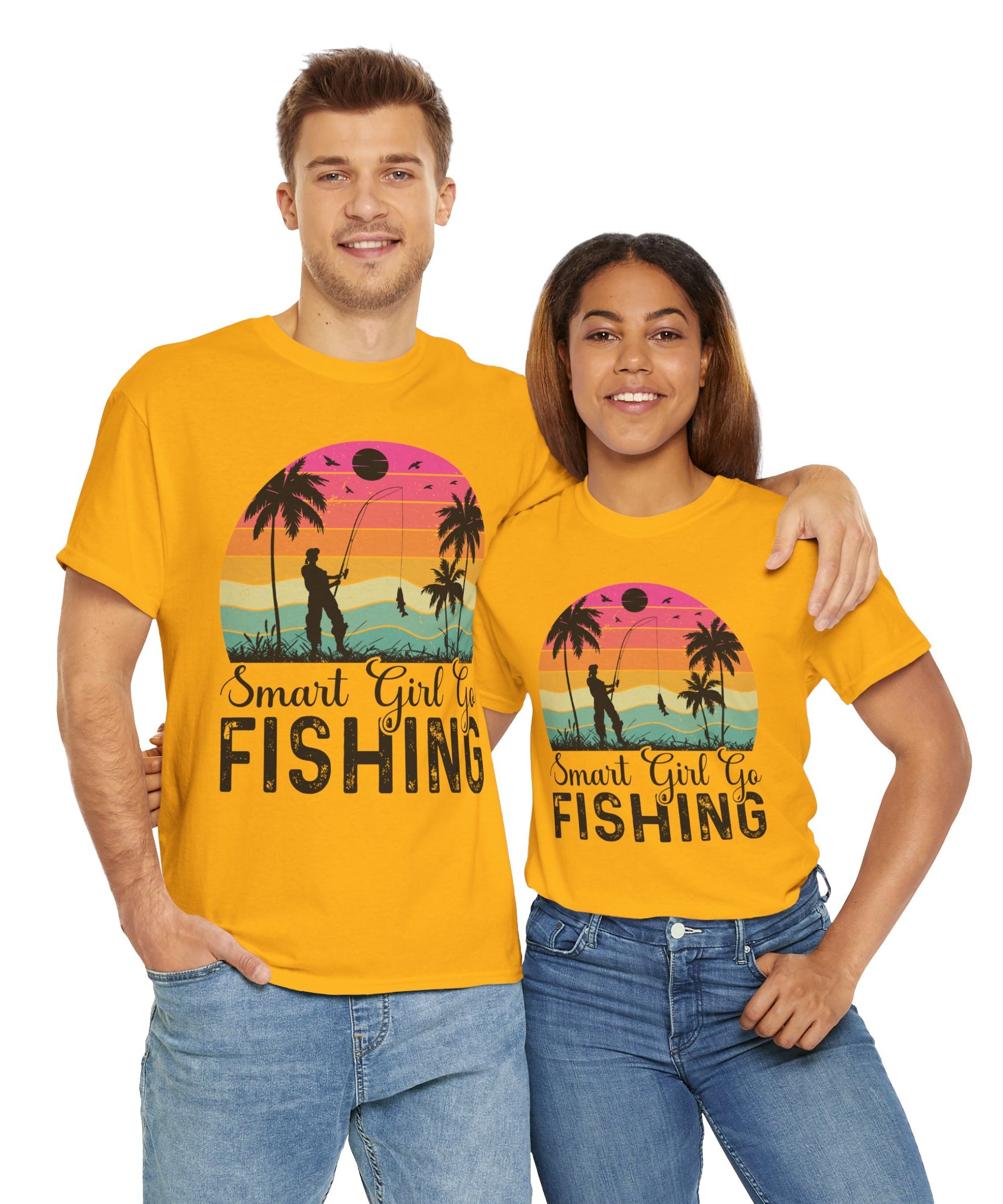 Retro Fisherwoman Graphic Shirt