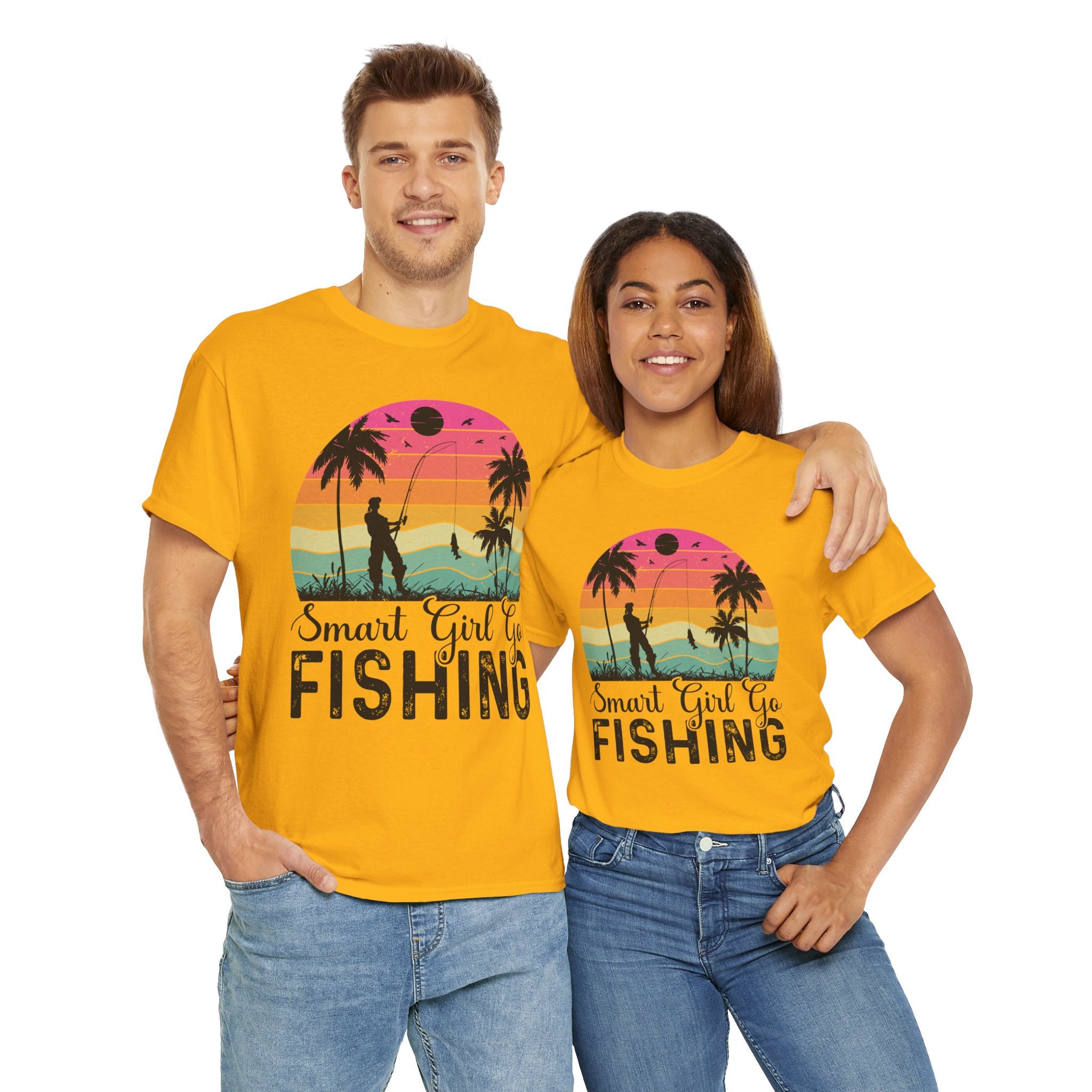 Retro Fisherwoman Graphic Shirt