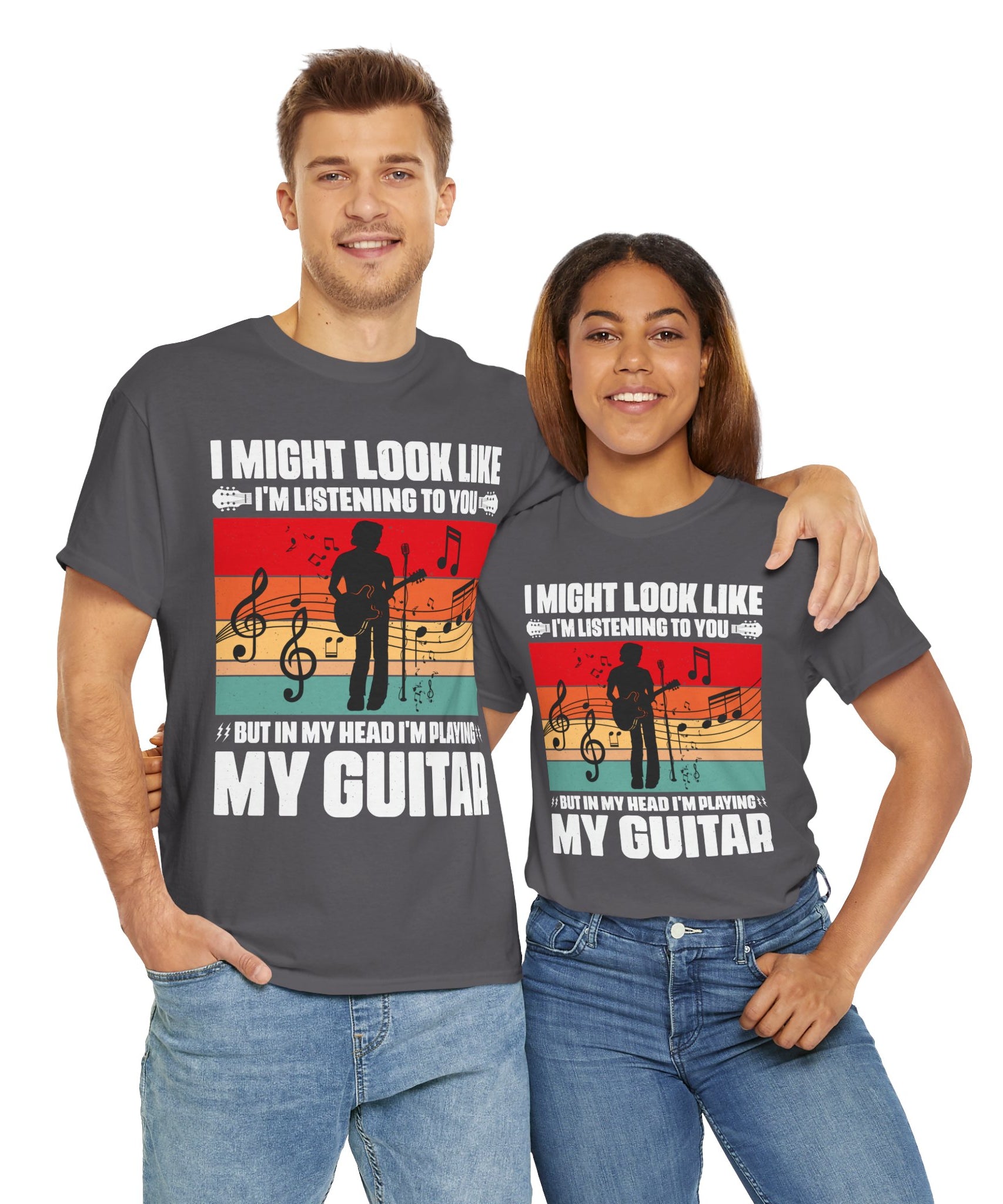 Retro Guitar Playing Mind T-Shirt