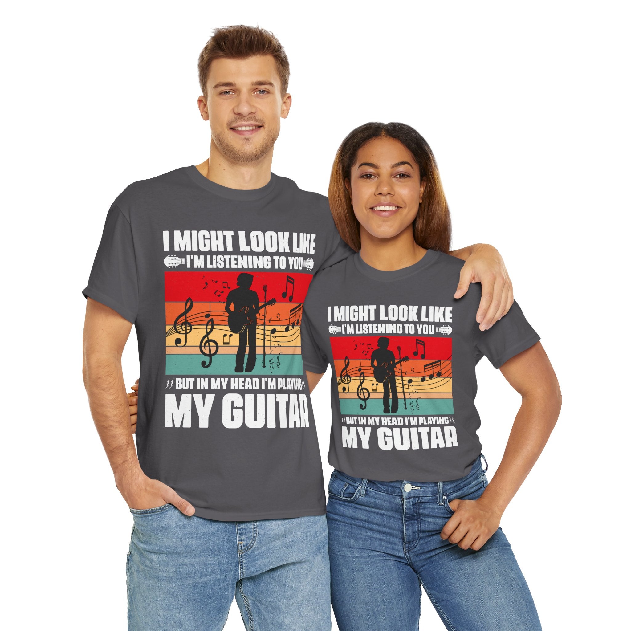 Retro Guitar Playing Mind T-Shirt
