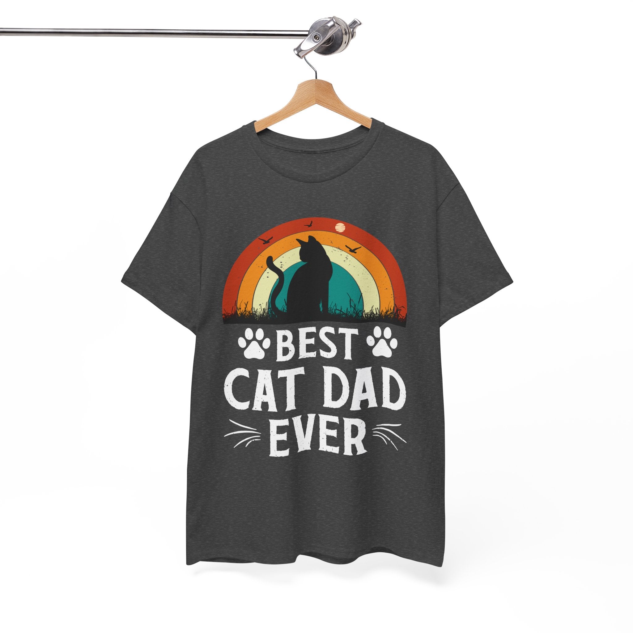 Best Cat Dad Ever T-Shirt Retro | Gallory Hive
