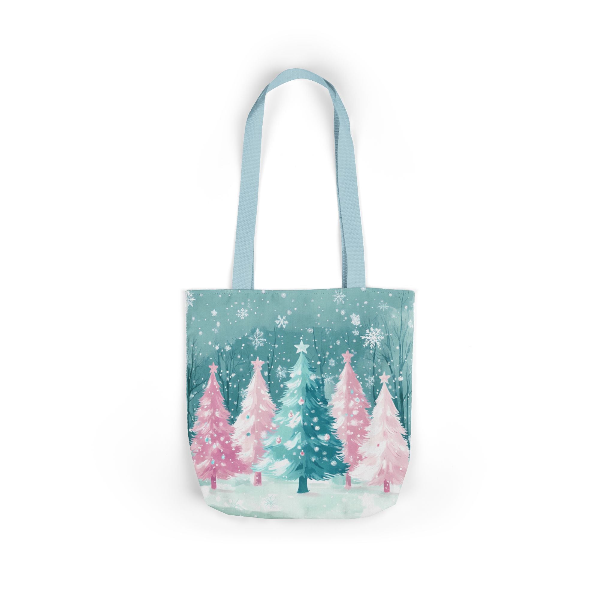 Winter Palm Trees Canvas Polyester Tote Bag