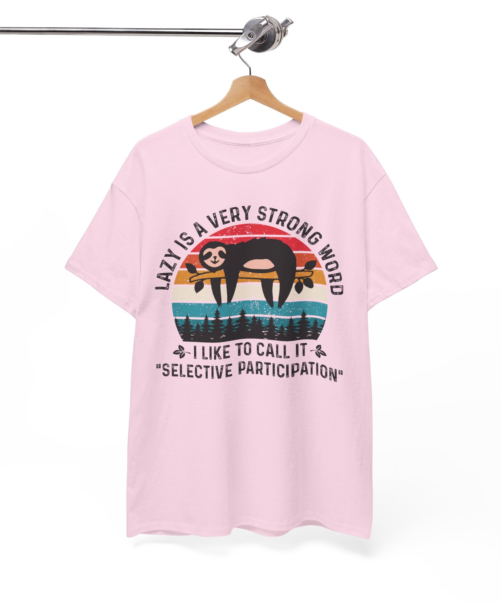 Sloth Hiking Team Retro Sunset Tee | Gallory Hive