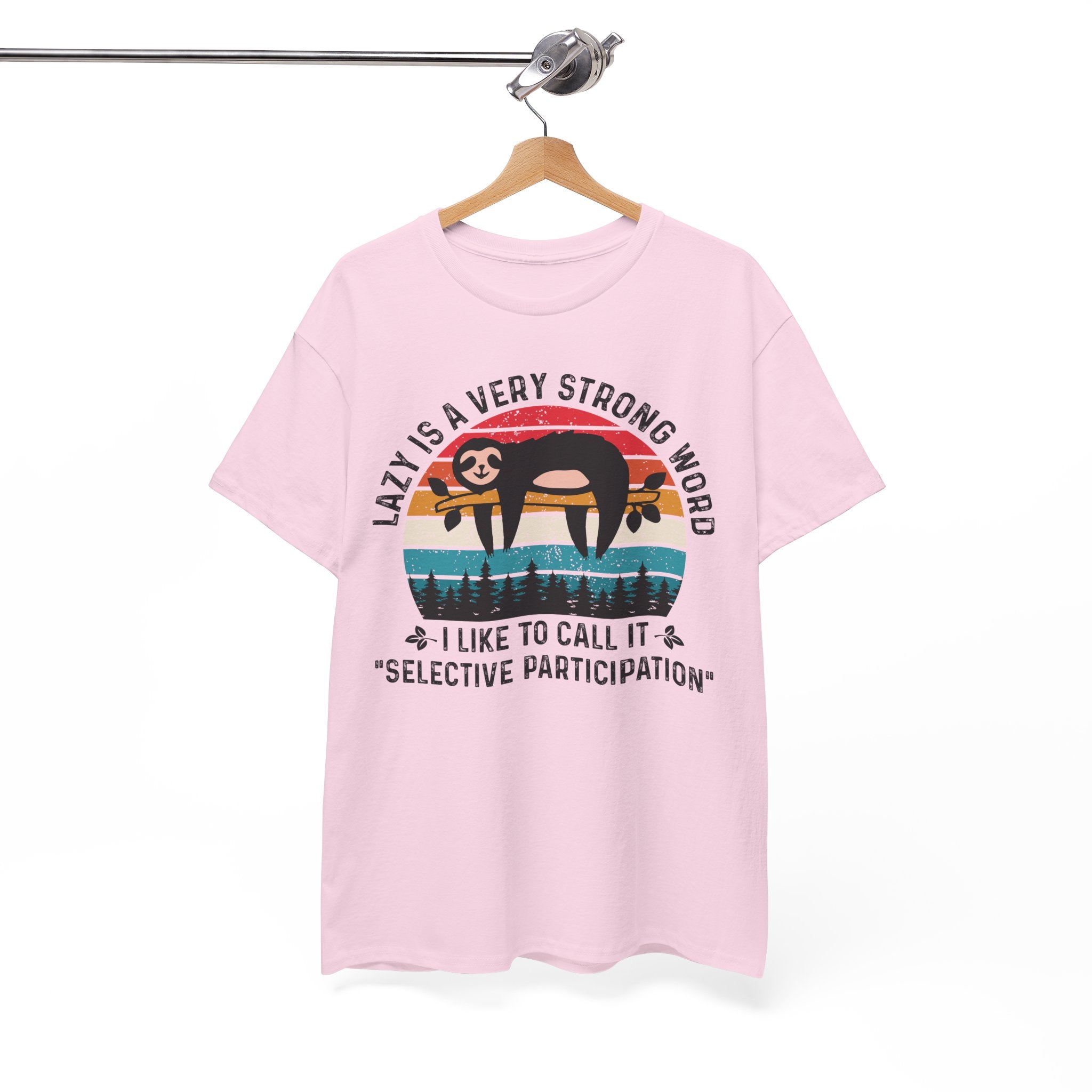 Sloth Hiking Team Retro Sunset Tee | Gallory Hive