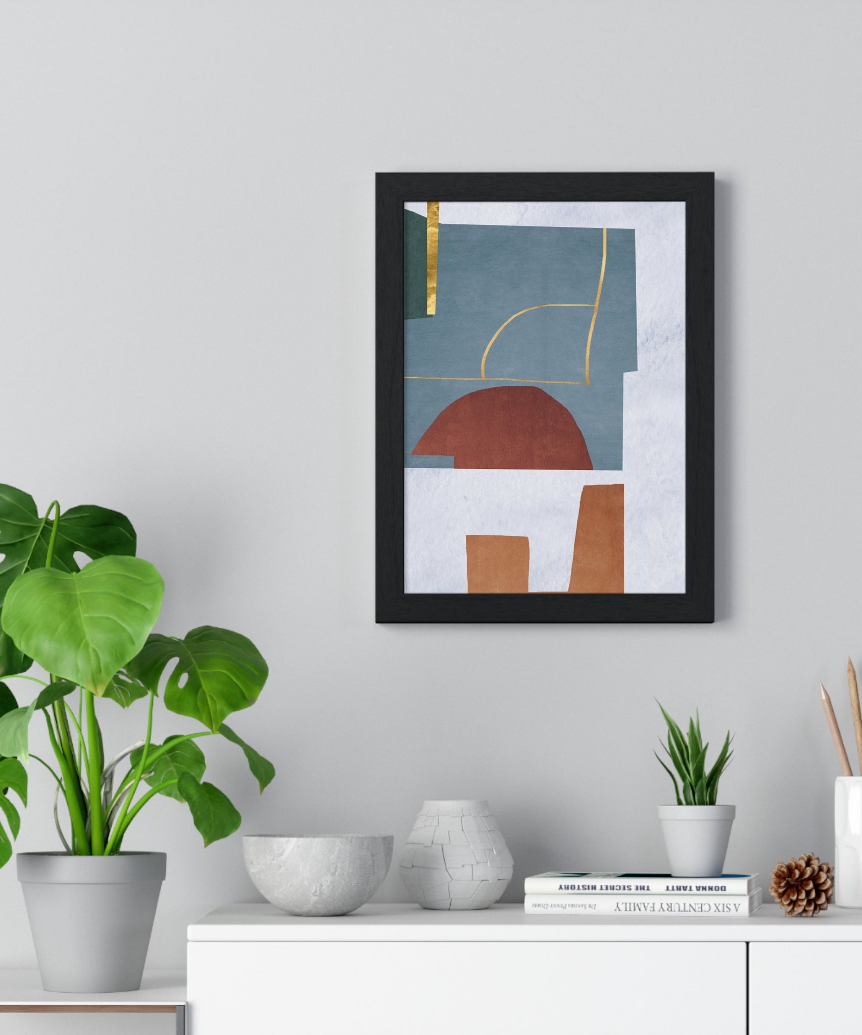 Abstract Carpet Texture Art – Wooden Framed Print