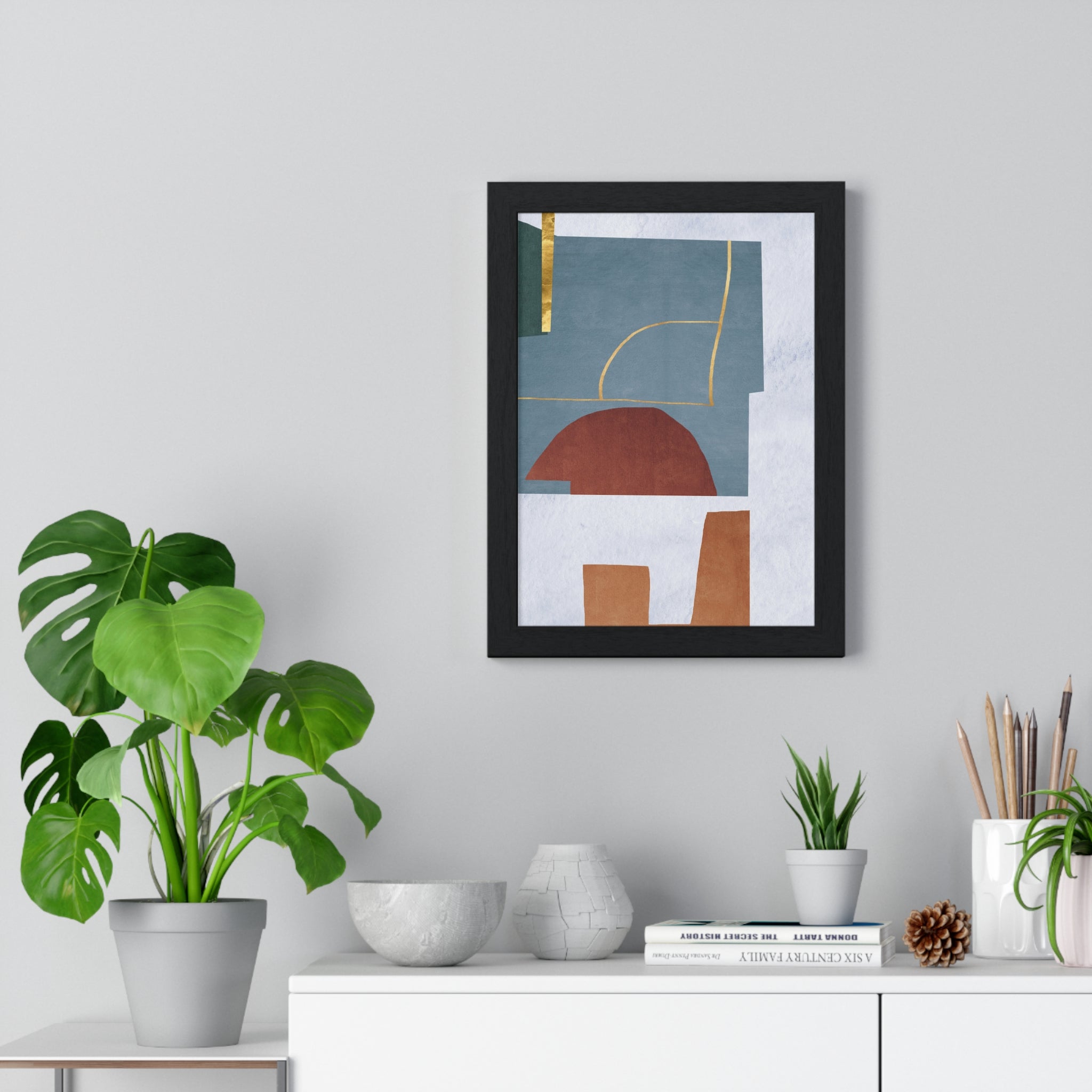 Abstract Carpet Texture Art – Wooden Framed Print