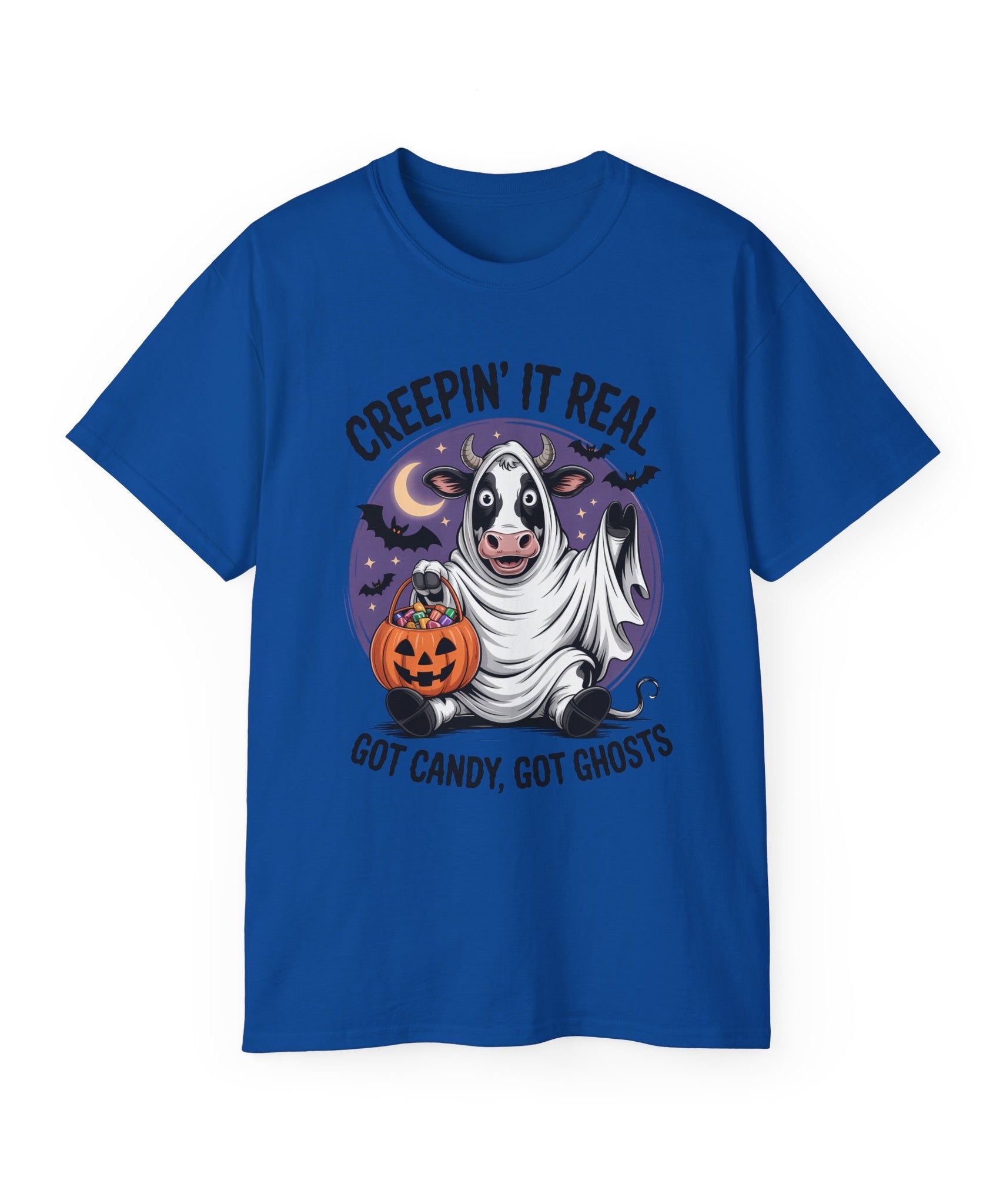 Cute Candy Cow Spooky Season Shirt