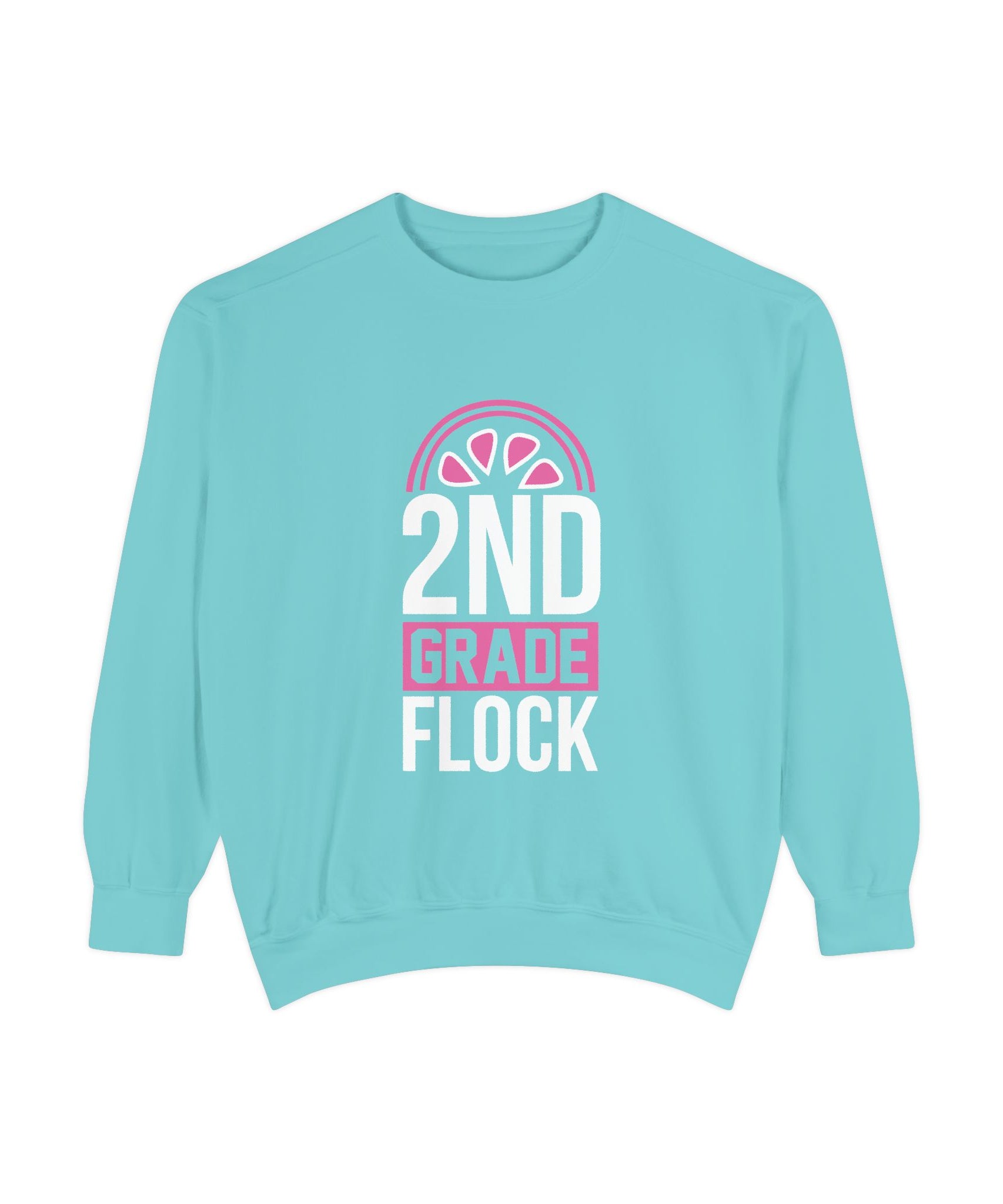 Unisex 2nd Grade Flock Sweatshirt | Perfect for Teachers, Back to School, Classroom, Gift for Kids, Cozy Style