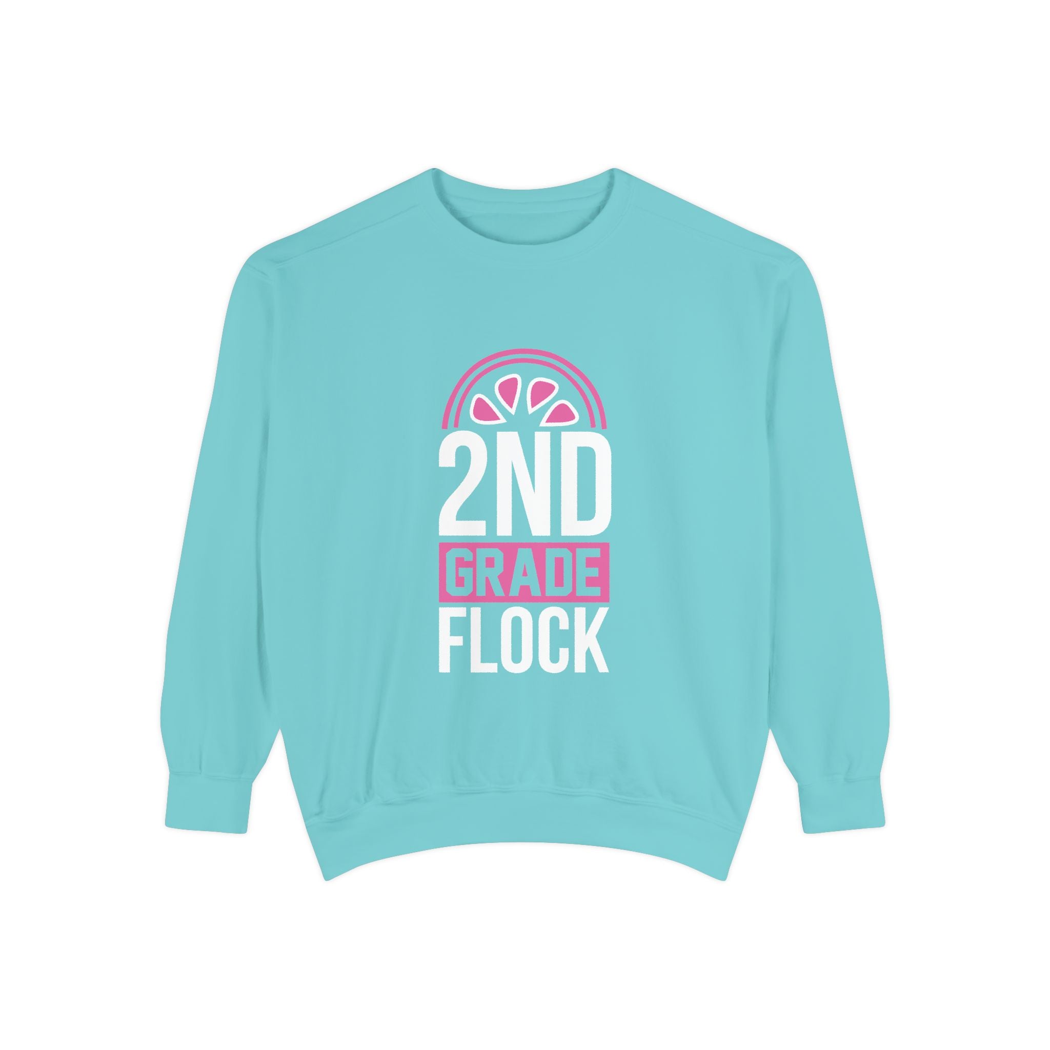 Unisex 2nd Grade Flock Sweatshirt | Perfect for Teachers, Back to School, Classroom, Gift for Kids, Cozy Style