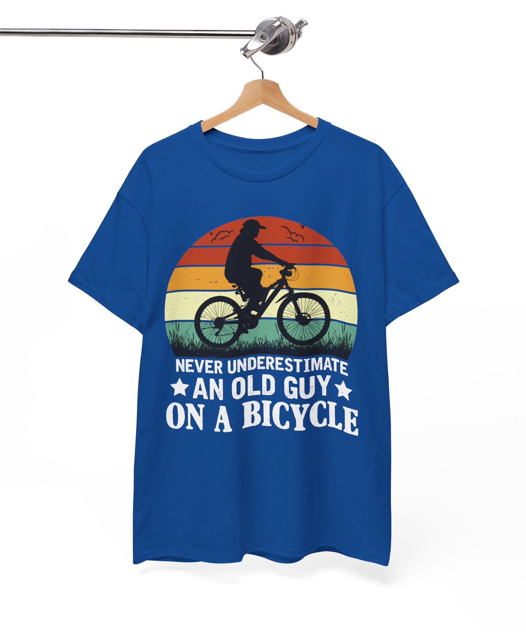 Retro Old Guy On Bicycle Shirt
