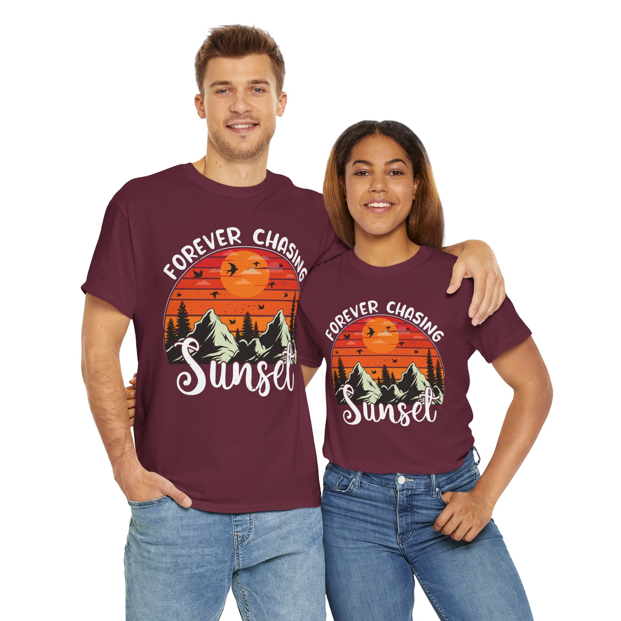 Sunset Mountain Scene T-Shirt