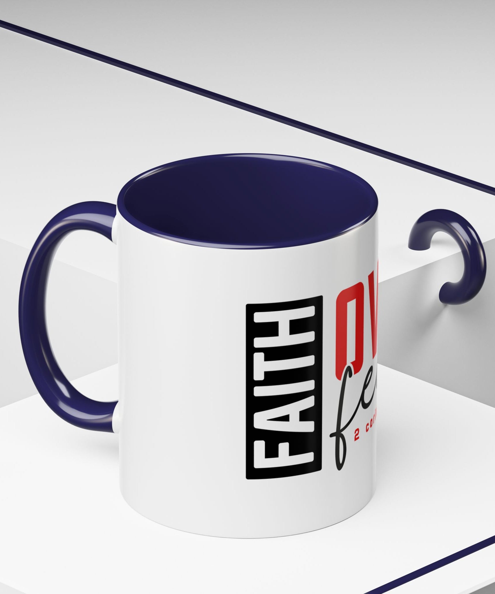 Faith Scripture Accent Coffee Mug | Gallory Hive