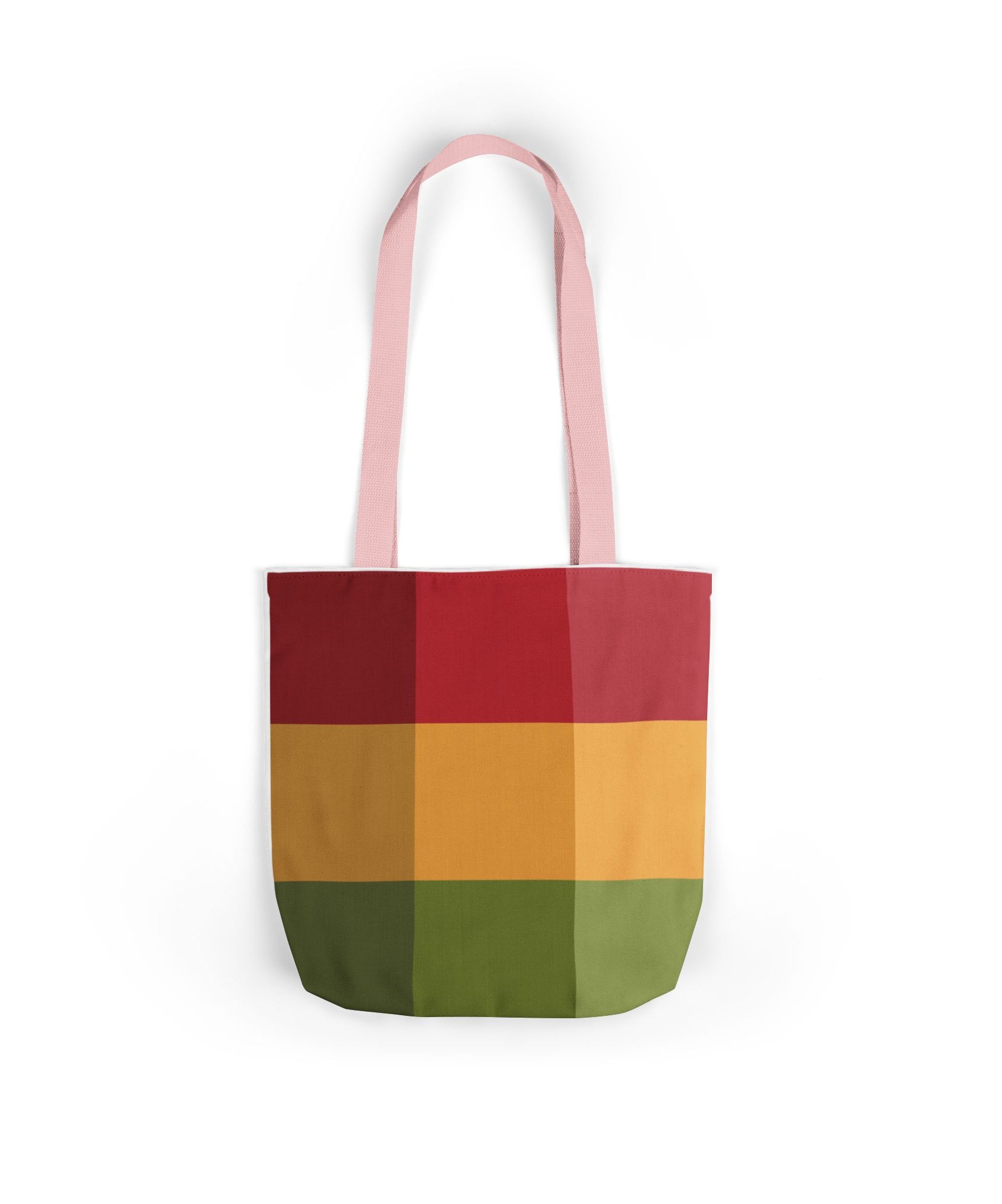 Colorful Geometric Square Pattern Tote Bag
