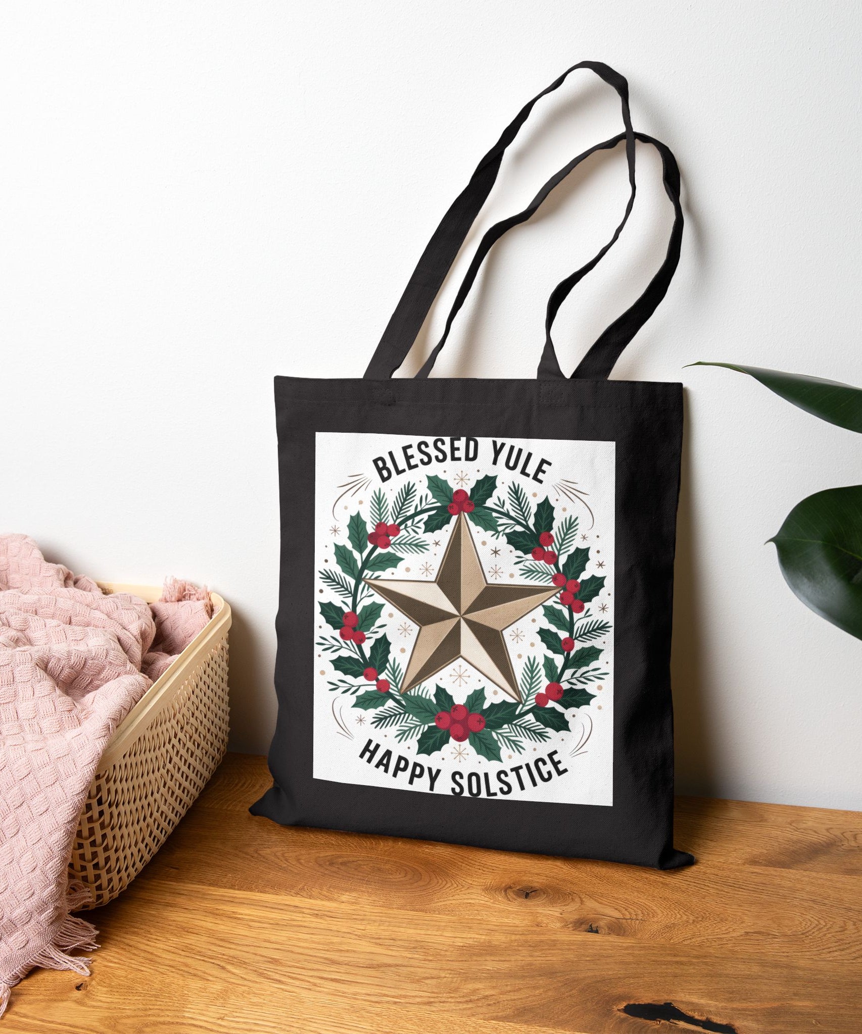 Blessed Yule Eco-Friendly Cotton Tote | Gallory Hive