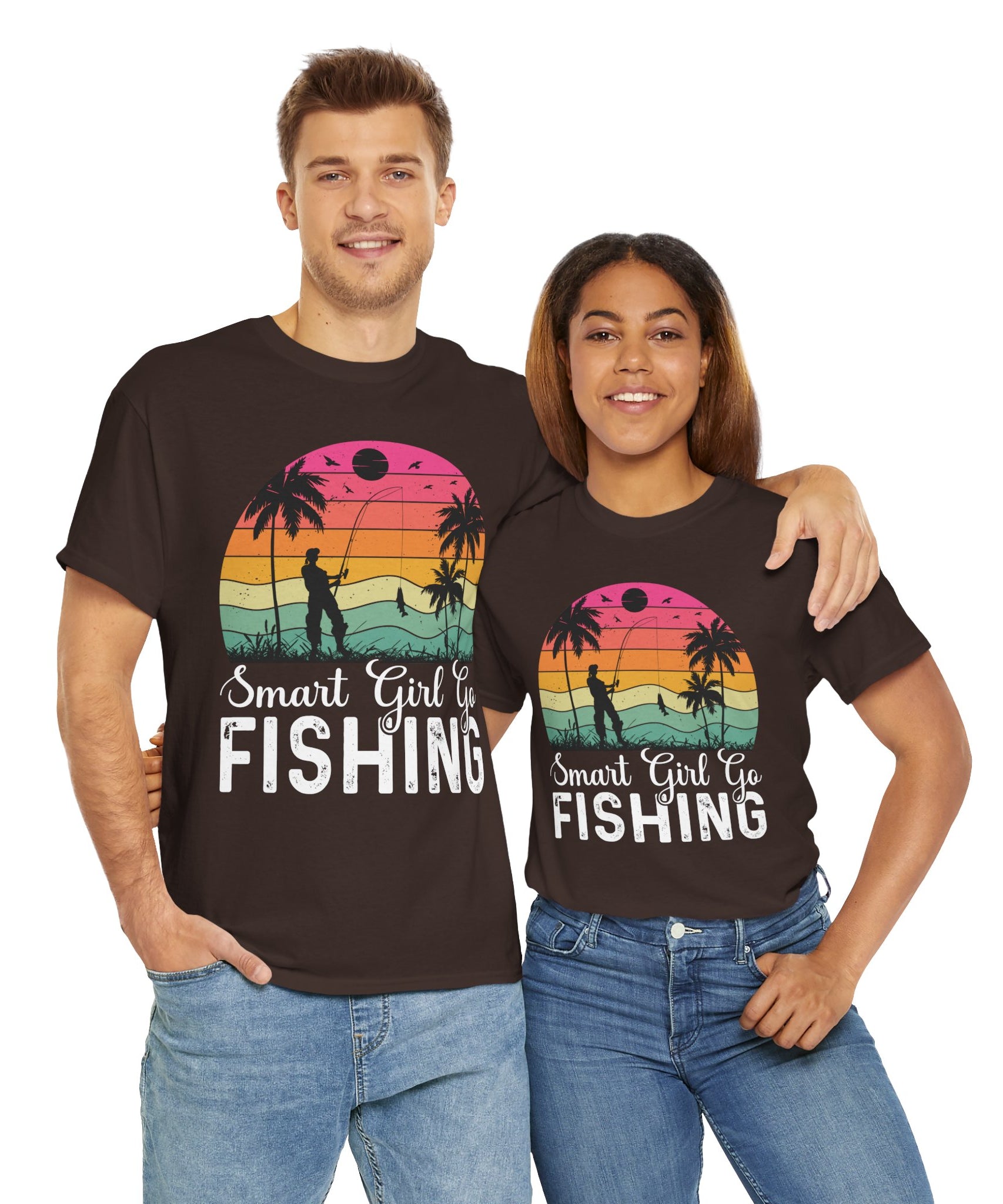 Retro Fisherwoman Graphic Shirt