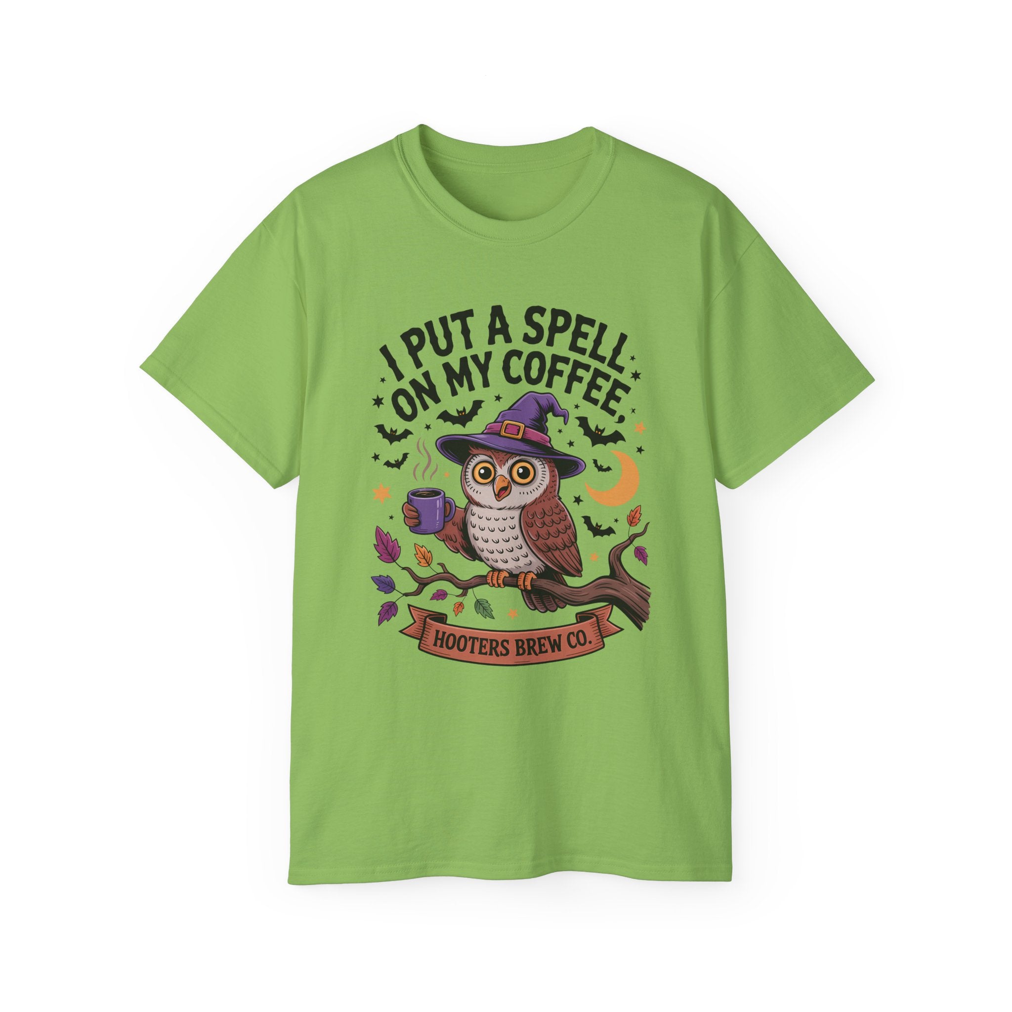 Halloween Owl Coffee Tee - Festive Wear | Gallory Hive