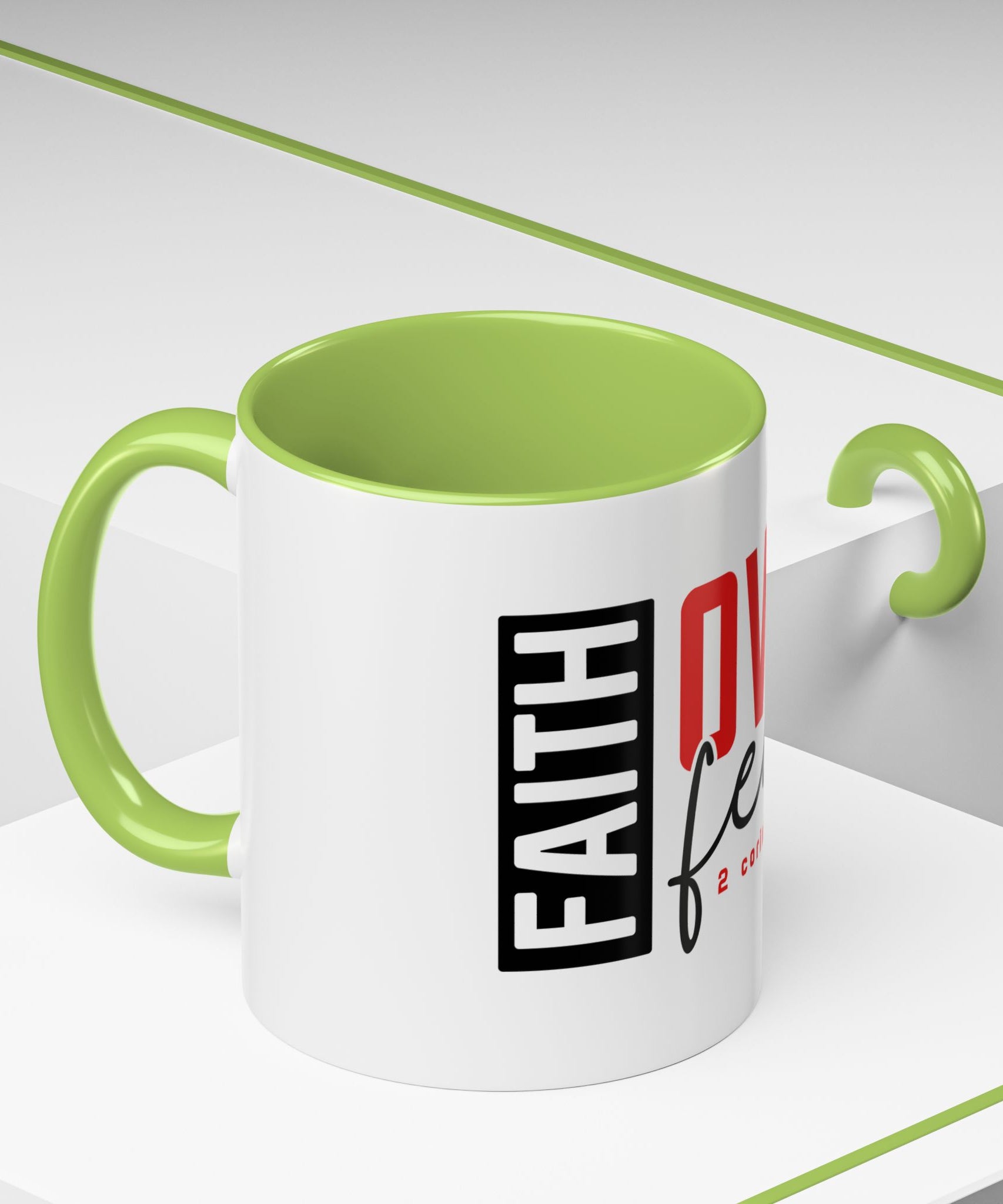 Faith Scripture Accent Coffee Mug | Gallory Hive