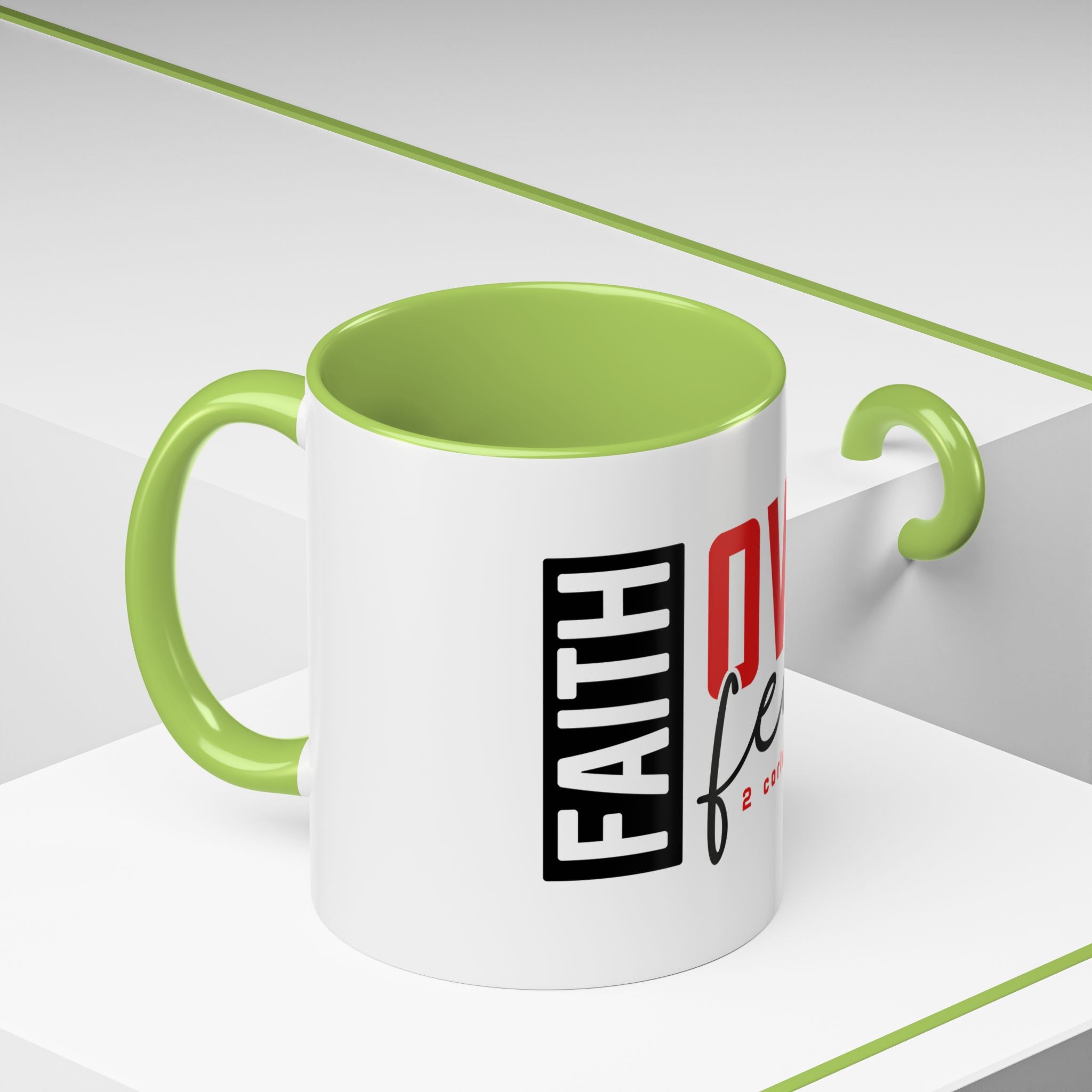 Faith Scripture Accent Coffee Mug | Gallory Hive