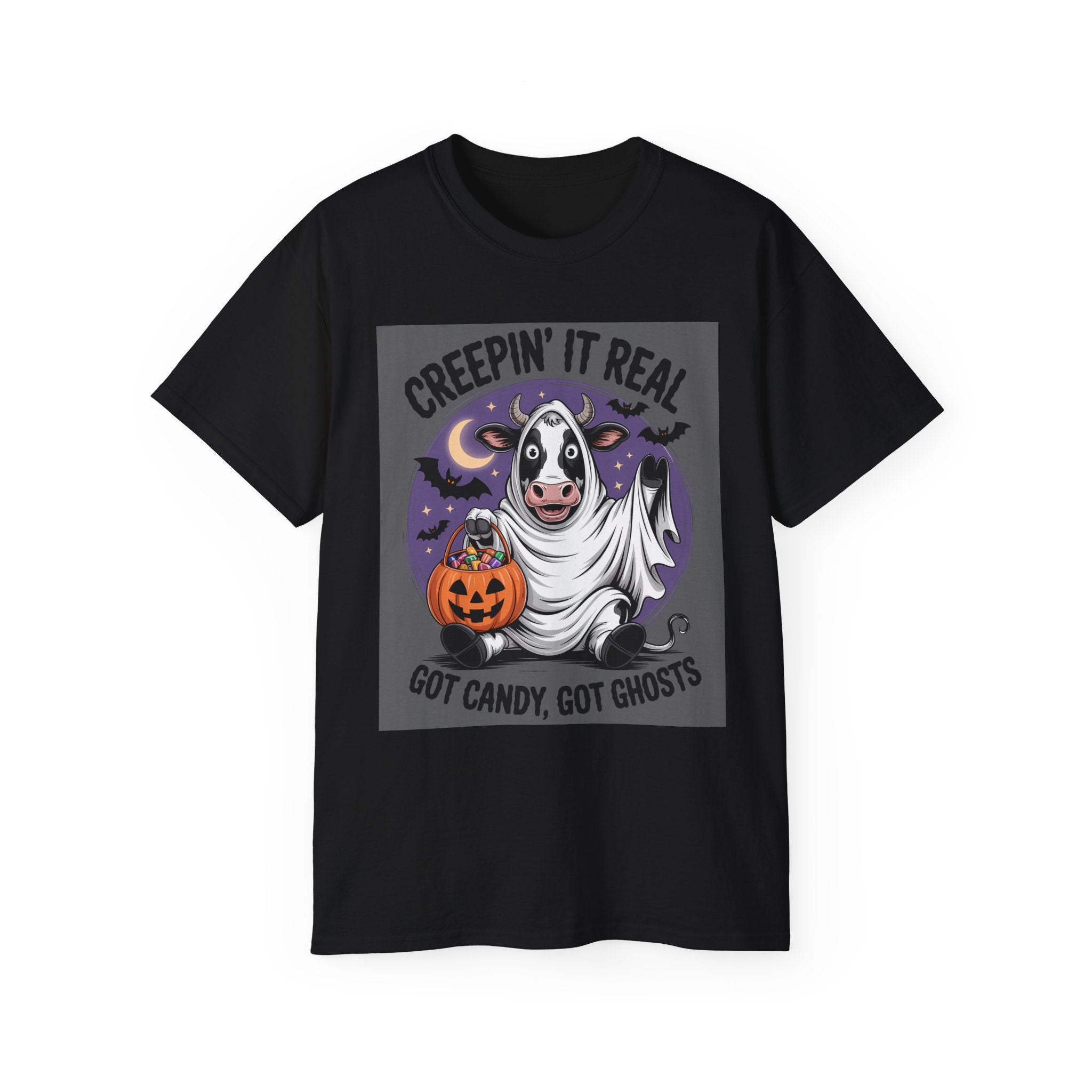Cute Candy Cow Spooky Season Shirt | Gallory Hive