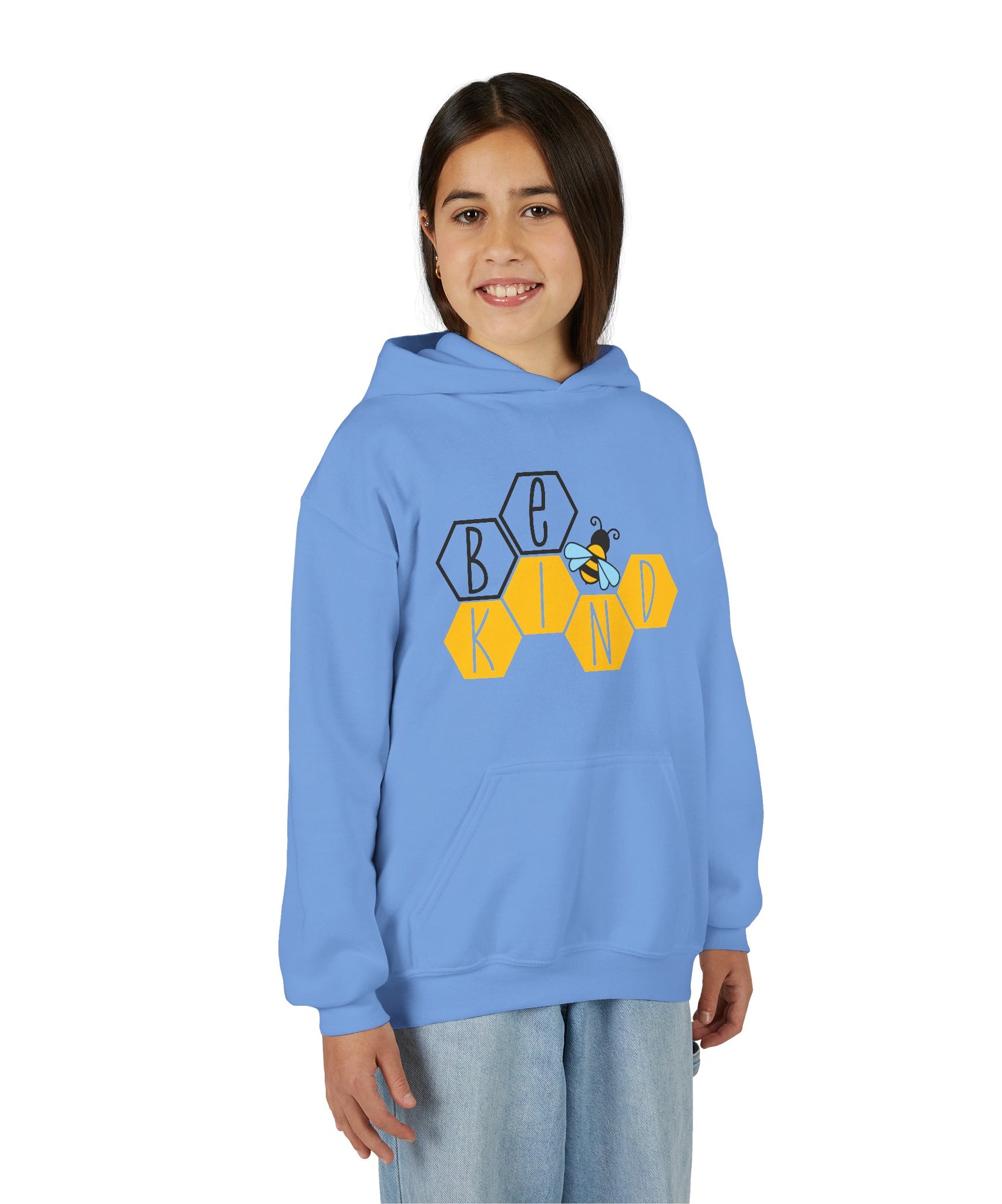 Unisex Kids Hoodie – Bee Kind & Cozy